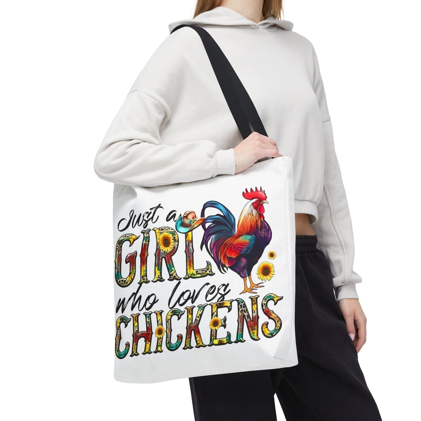 🐔 Solo una chica que ama las gallinas: Bolsa de tela estilo granja para amantes de las gallinas