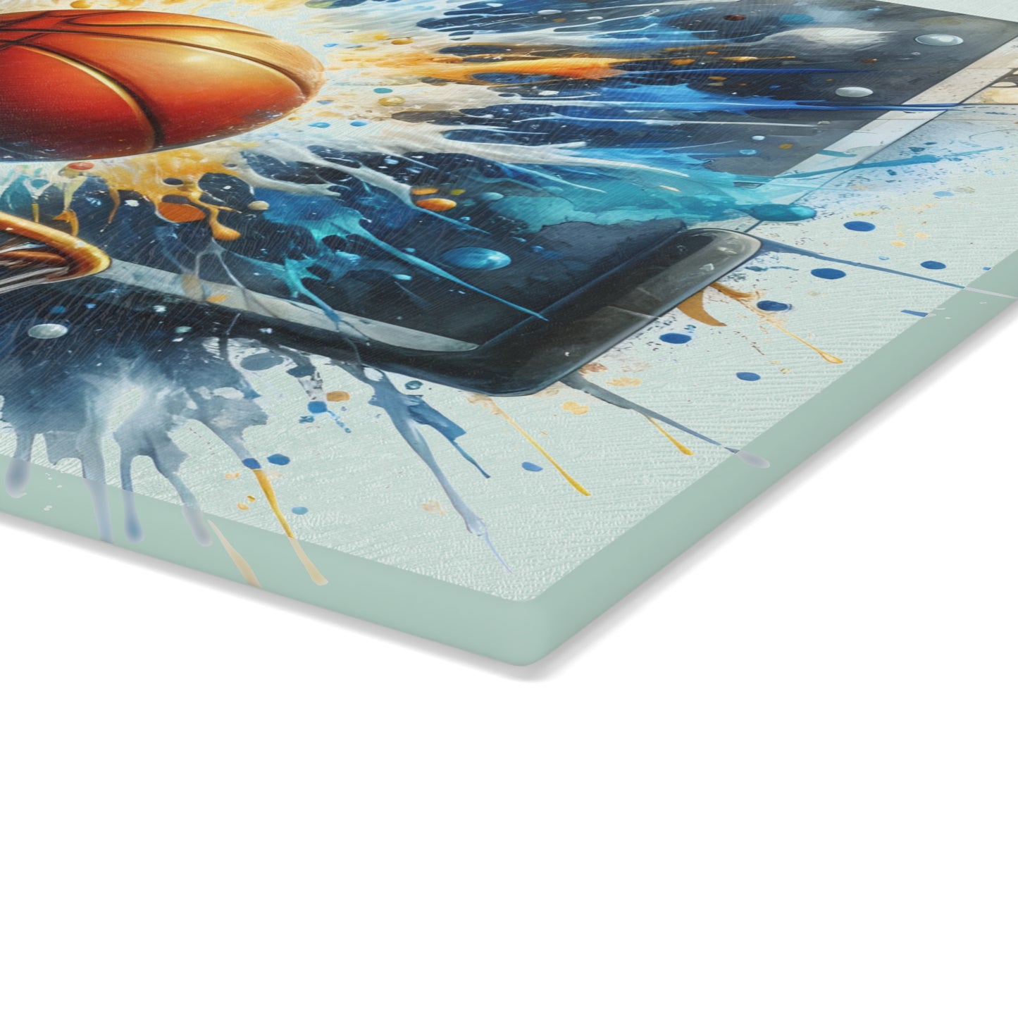 🏀 Basketball Splash Art Cutting Board – Slam Dunk Style for Your Kitchen 🎨
