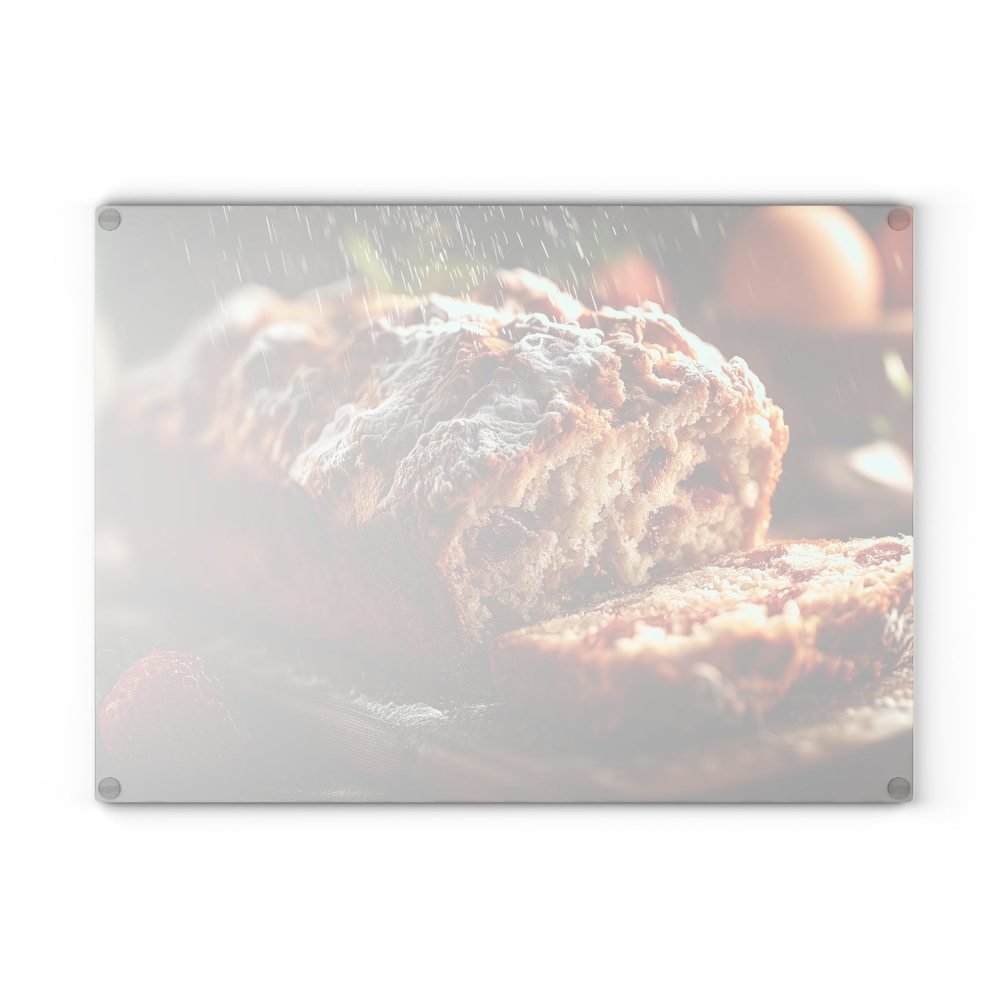🍓✨ Strawberry Bread Rustic Cutting Board – Sweet Charm for Your Kitchen 🍞
