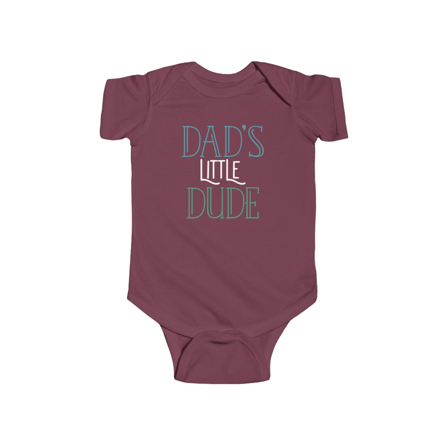 Dad’s Little Dude Baby Onesie – Cool Baby Bodysuit for Boys