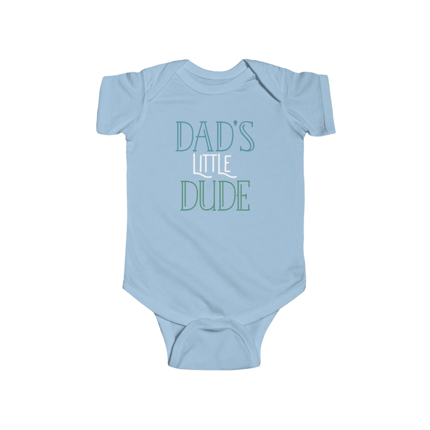 Dad’s Little Dude Baby Onesie – Cool Baby Bodysuit for Boys
