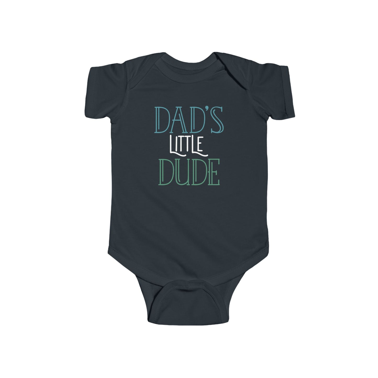 Dad’s Little Dude Baby Onesie – Cool Baby Bodysuit for Boys