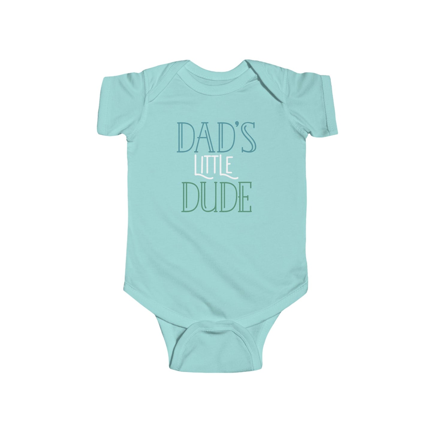 Dad’s Little Dude Baby Onesie – Cool Baby Bodysuit for Boys
