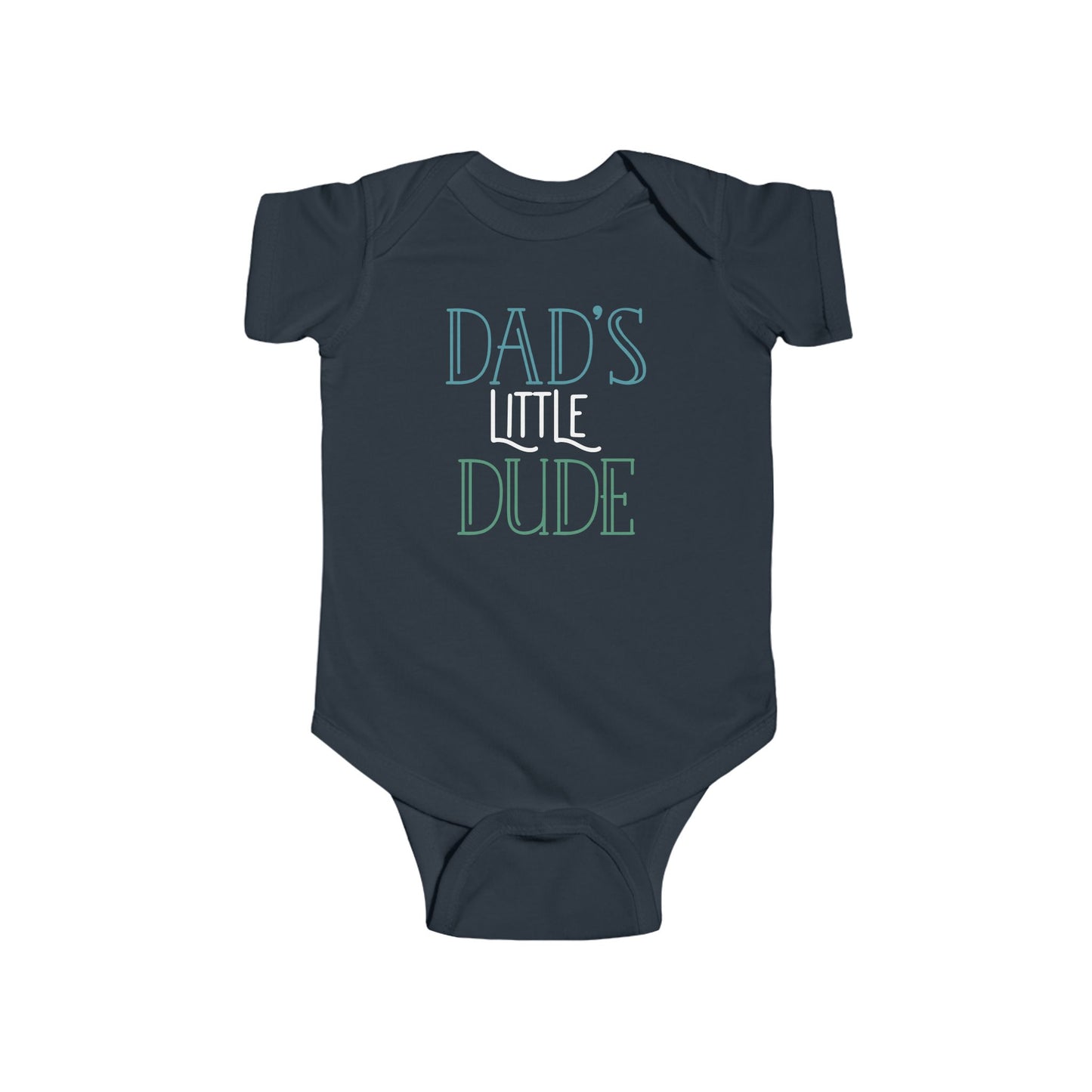 Dad’s Little Dude Baby Onesie – Cool Baby Bodysuit for Boys