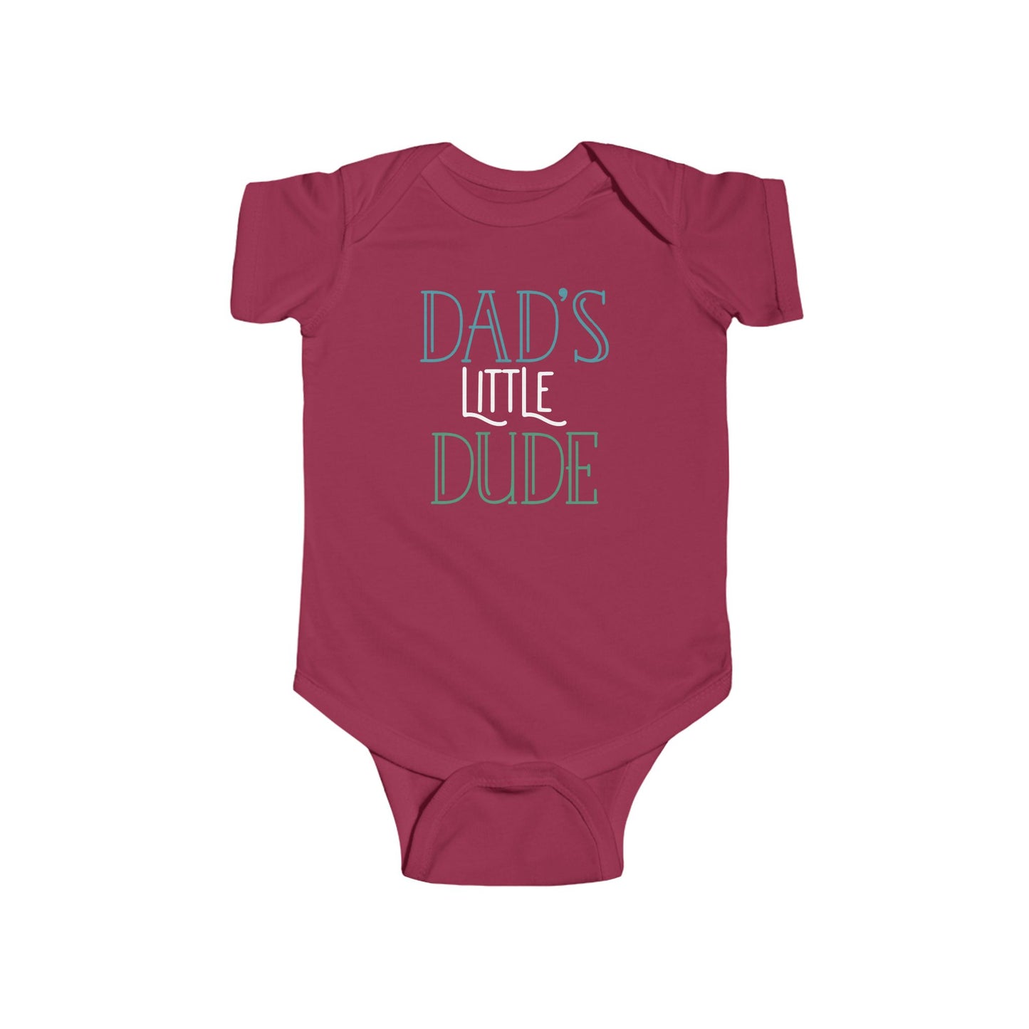 Dad’s Little Dude Baby Onesie – Cool Baby Bodysuit for Boys