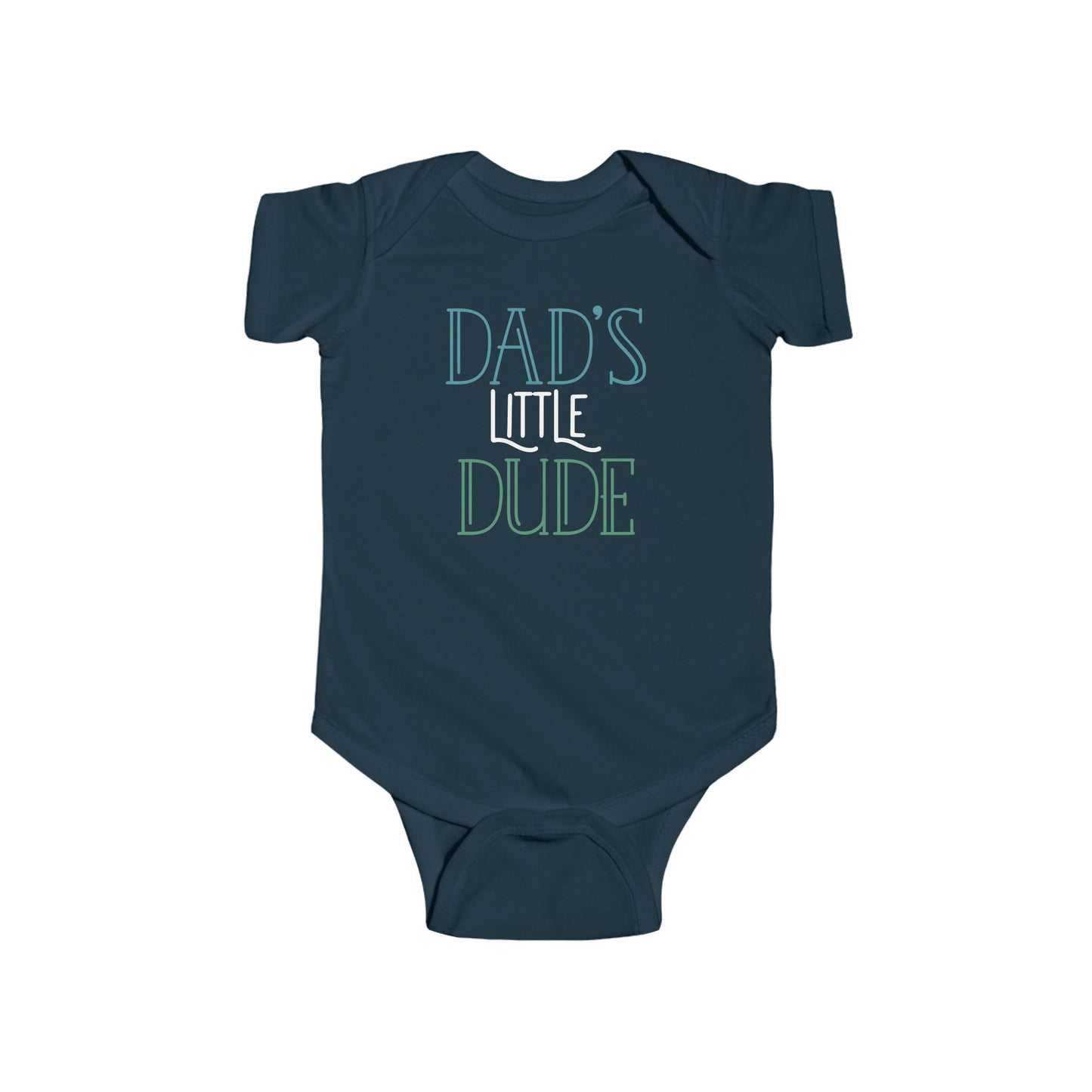 Dad’s Little Dude Baby Onesie – Cool Baby Bodysuit for Boys