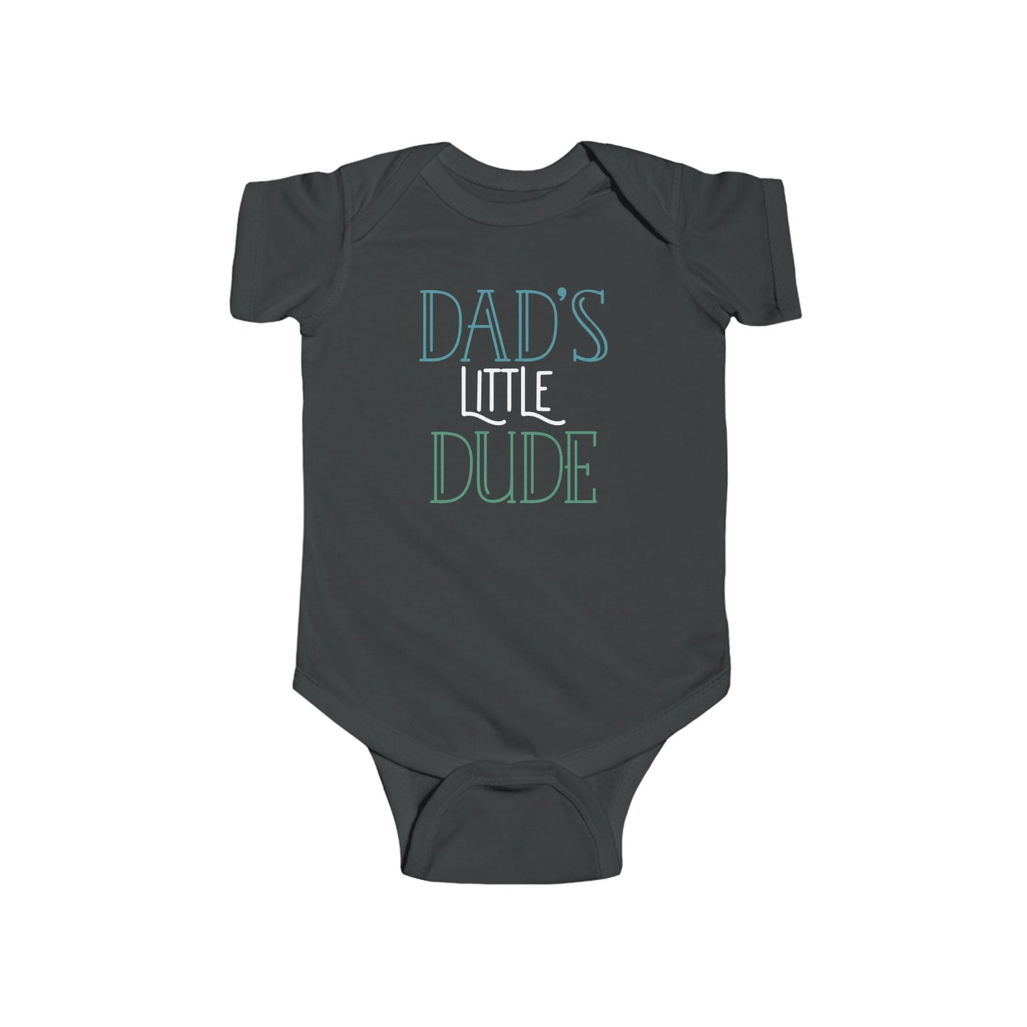 Dad’s Little Dude Baby Onesie – Cool Baby Bodysuit for Boys