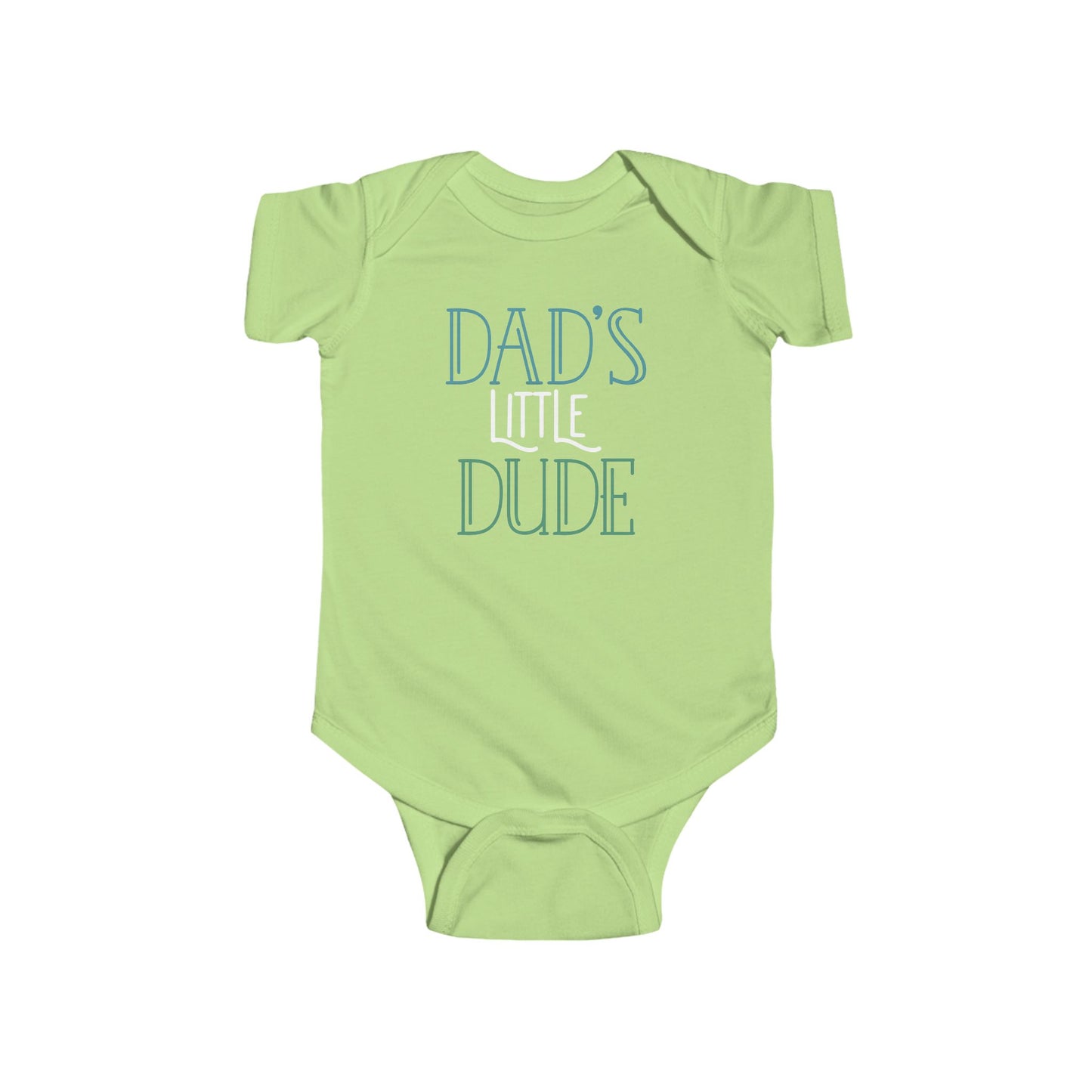 Dad’s Little Dude Baby Onesie – Cool Baby Bodysuit for Boys