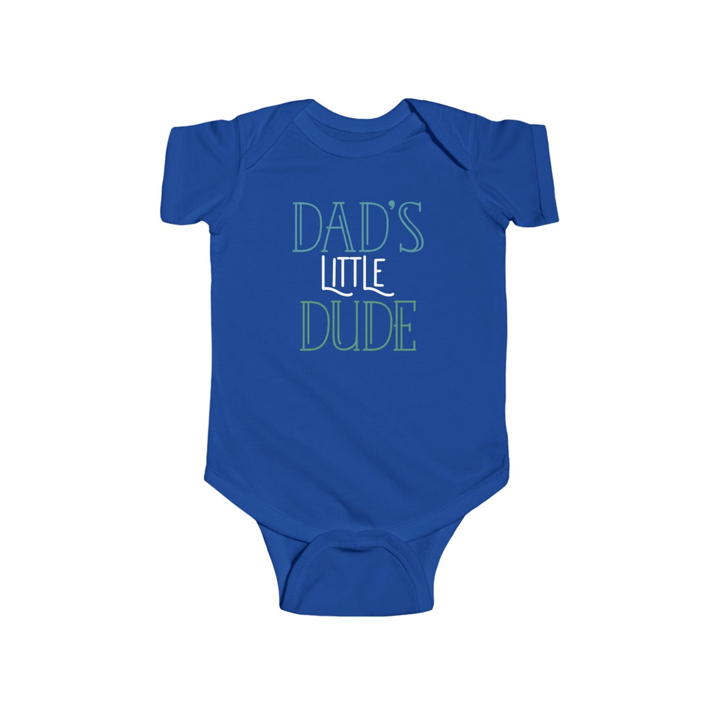 Dad’s Little Dude Baby Onesie – Cool Baby Bodysuit for Boys