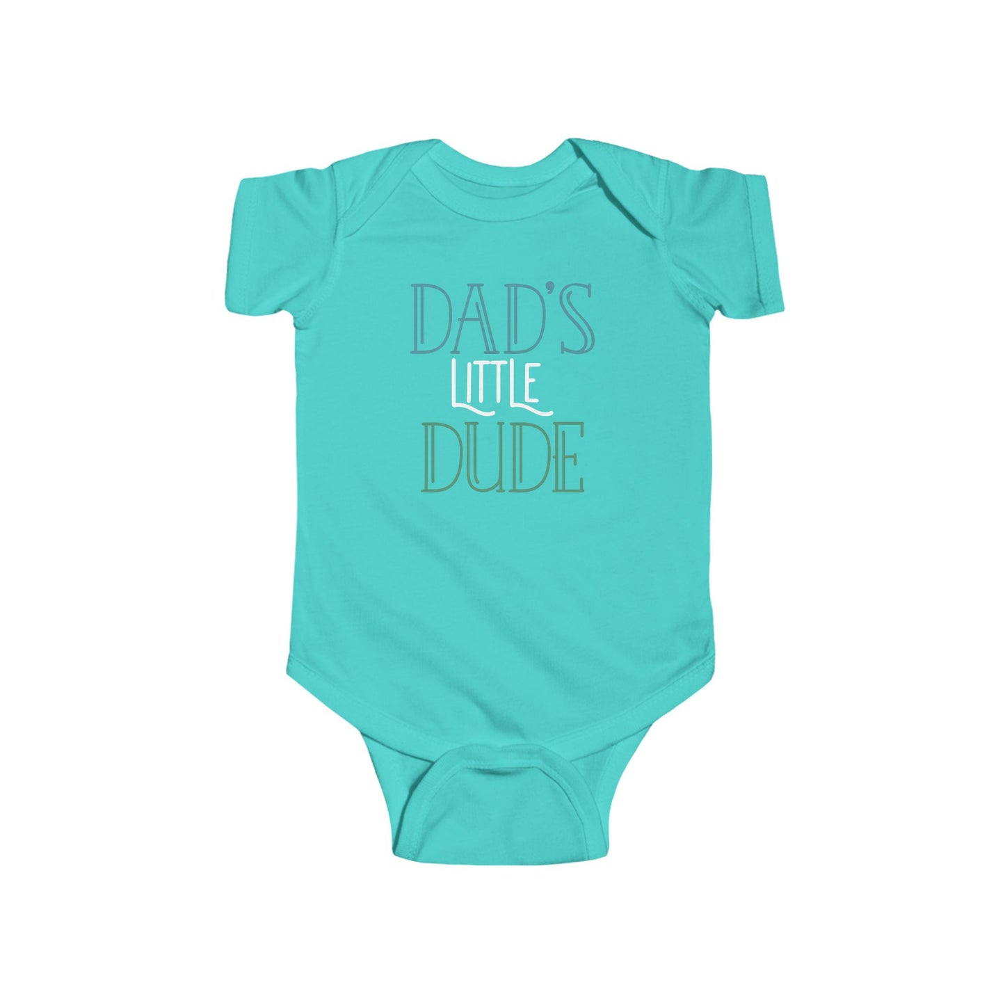 Dad’s Little Dude Baby Onesie – Cool Baby Bodysuit for Boys