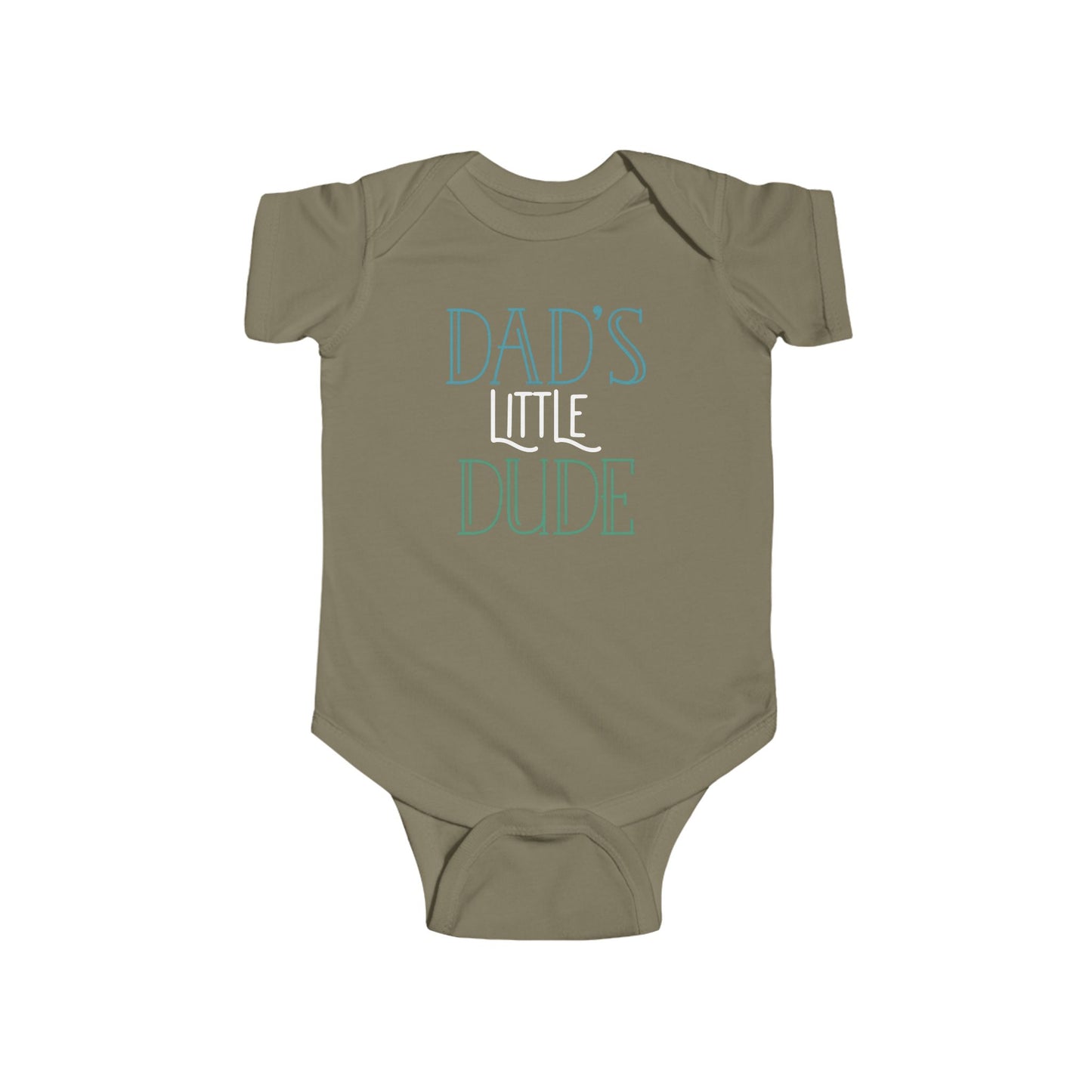 Dad’s Little Dude Baby Onesie – Cool Baby Bodysuit for Boys