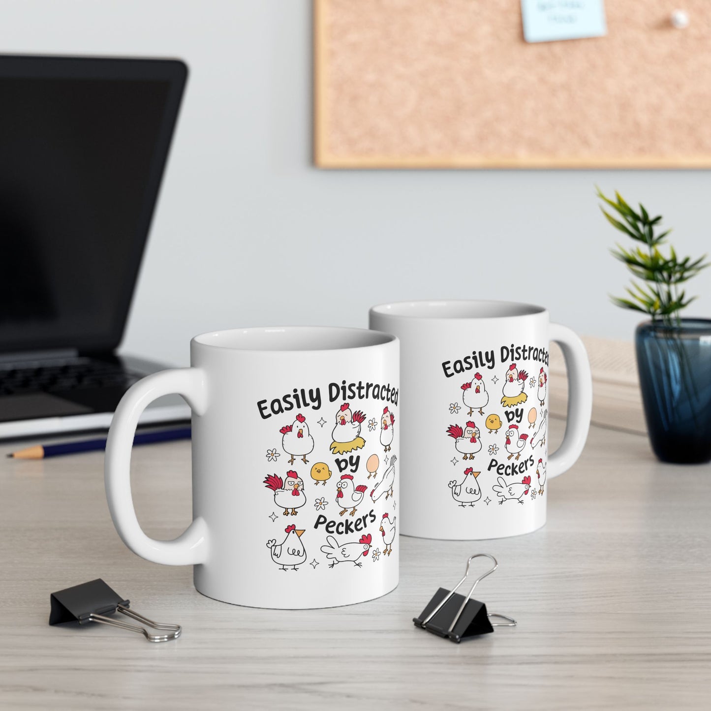 🐔 Funny Chicken Mug – Quirky Hens, Eggs & Daisies for the Chicken Obsessed! 🌼🥚