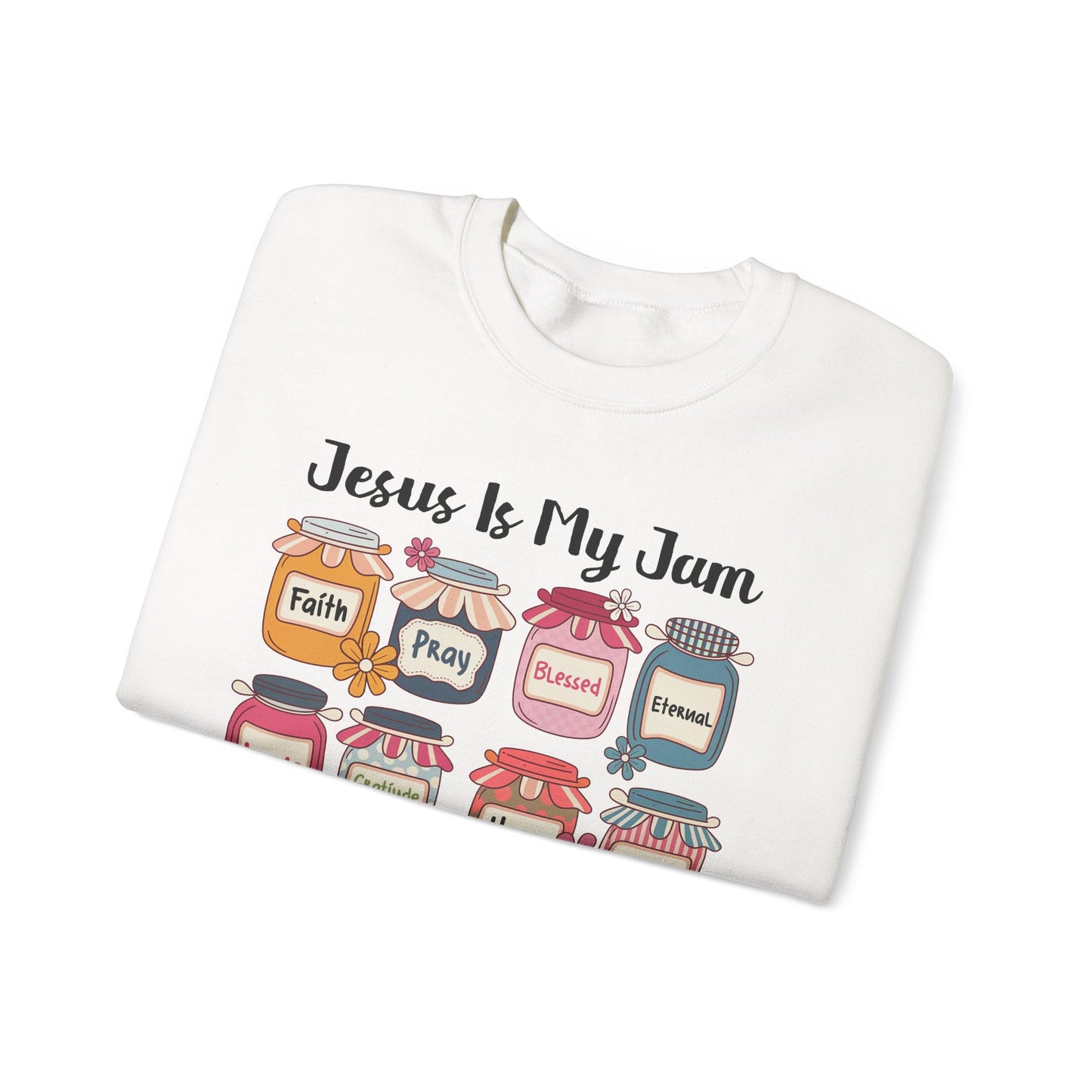 🙌✨ Jesus Is My Jam Sweatshirt – Faith, Love & Hope in Style 💖