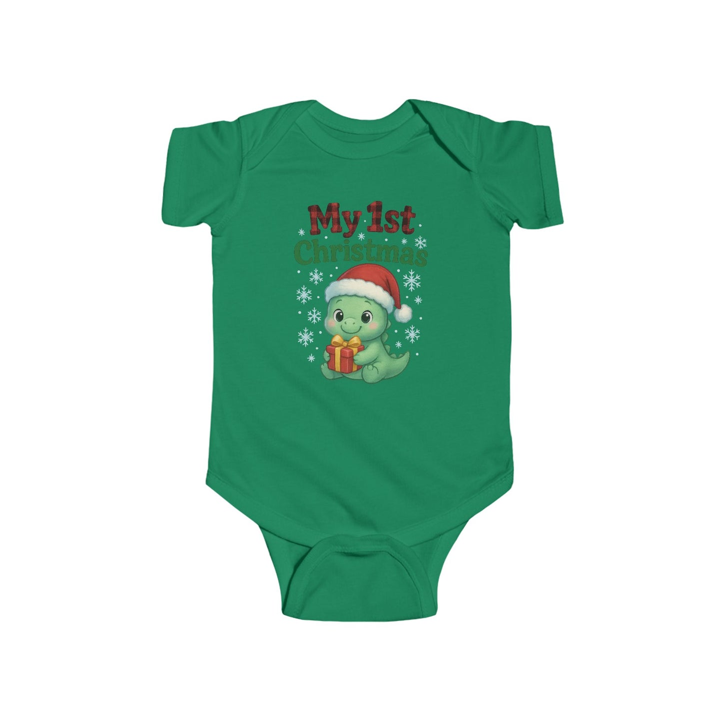 🎄🦕 My 1st Christmas Dinosaur Baby Onesie – Adorable Holiday Keepsake! 🍼✨
