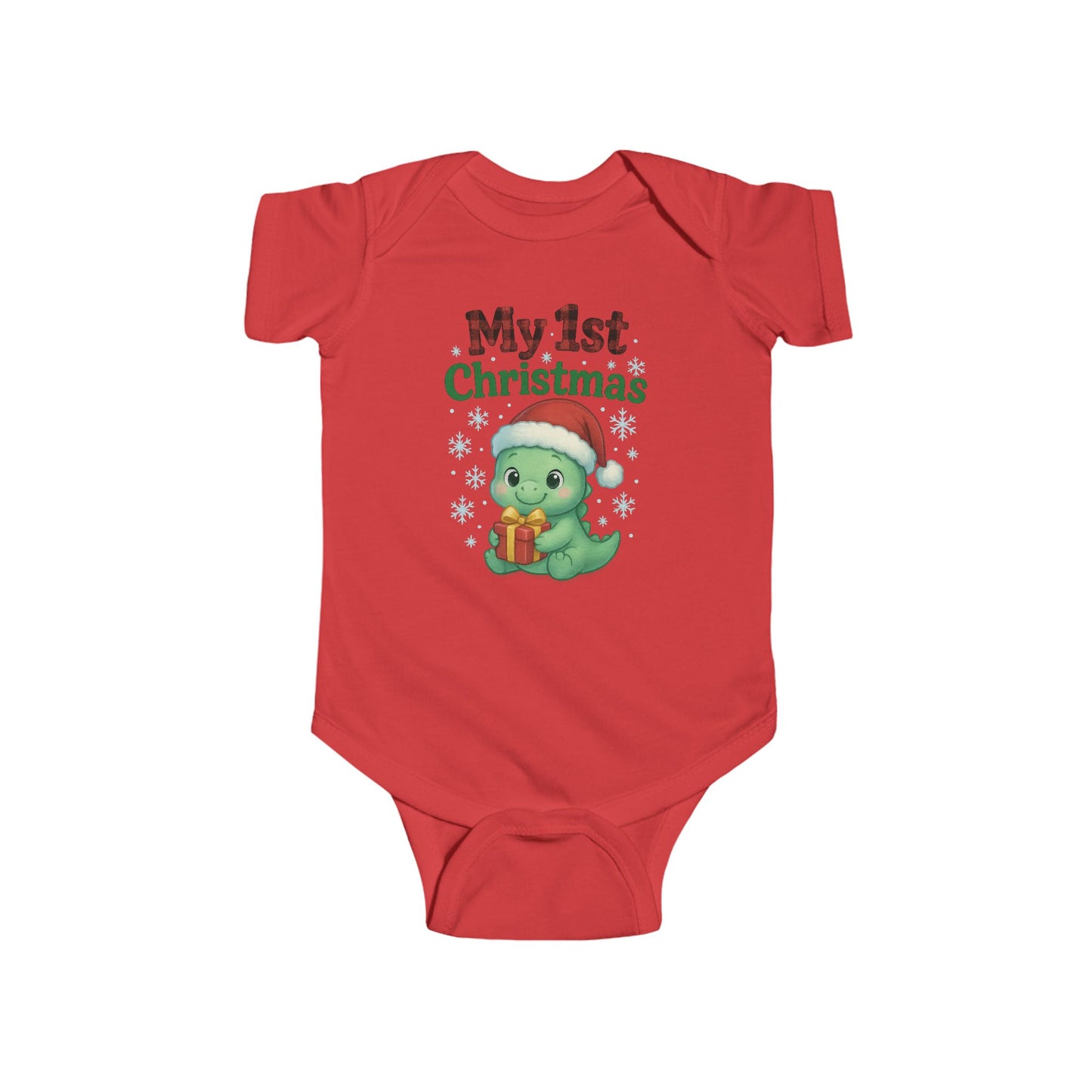 🎄🦕 My 1st Christmas Dinosaur Baby Onesie – Adorable Holiday Keepsake! 🍼✨