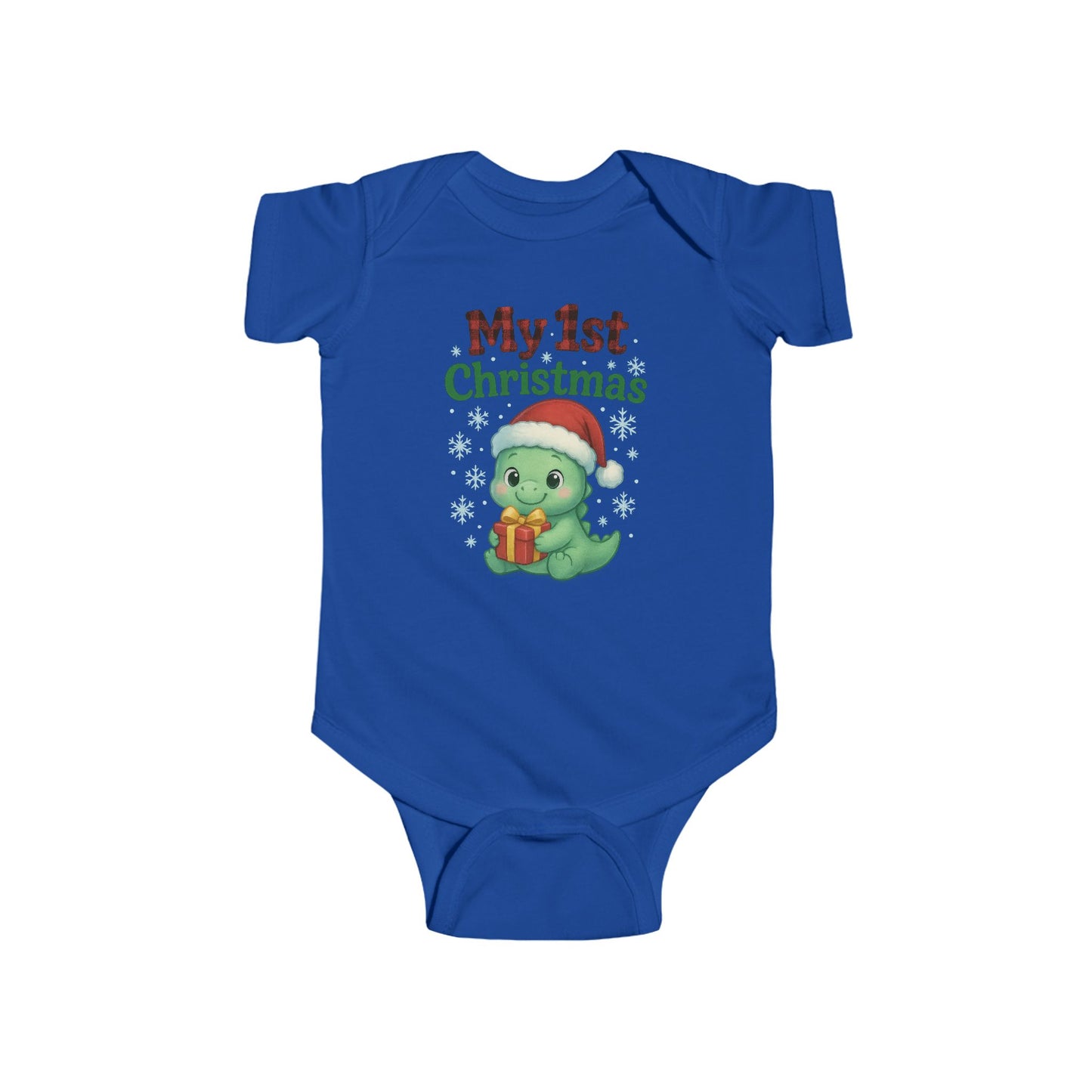 🎄🦕 My 1st Christmas Dinosaur Baby Onesie – Adorable Holiday Keepsake! 🍼✨