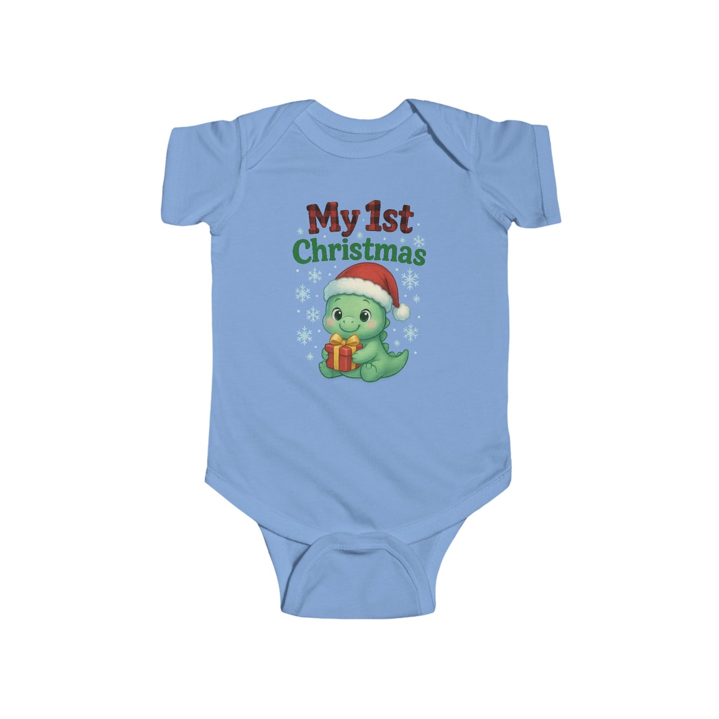 🎄🦕 My 1st Christmas Dinosaur Baby Onesie – Adorable Holiday Keepsake! 🍼✨