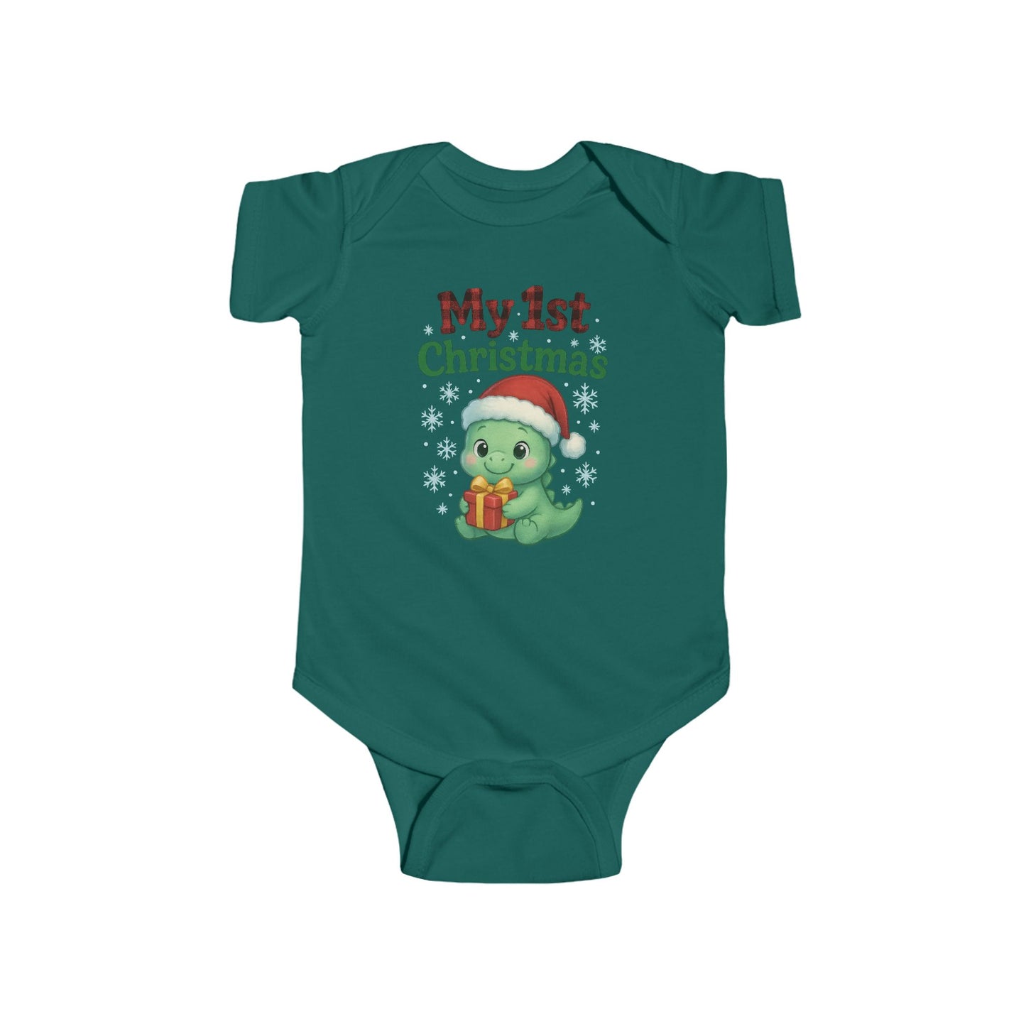 🎄🦕 My 1st Christmas Dinosaur Baby Onesie – Adorable Holiday Keepsake! 🍼✨