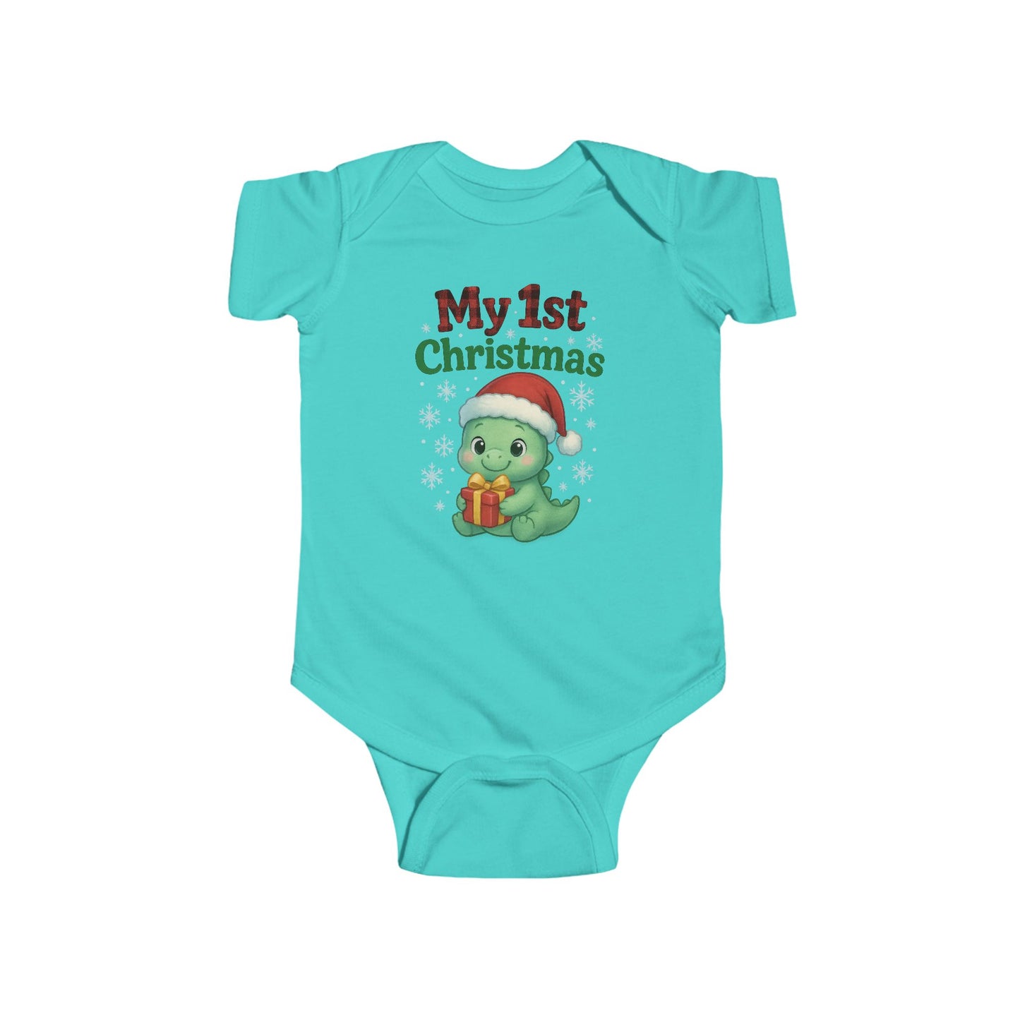 🎄🦕 My 1st Christmas Dinosaur Baby Onesie – Adorable Holiday Keepsake! 🍼✨