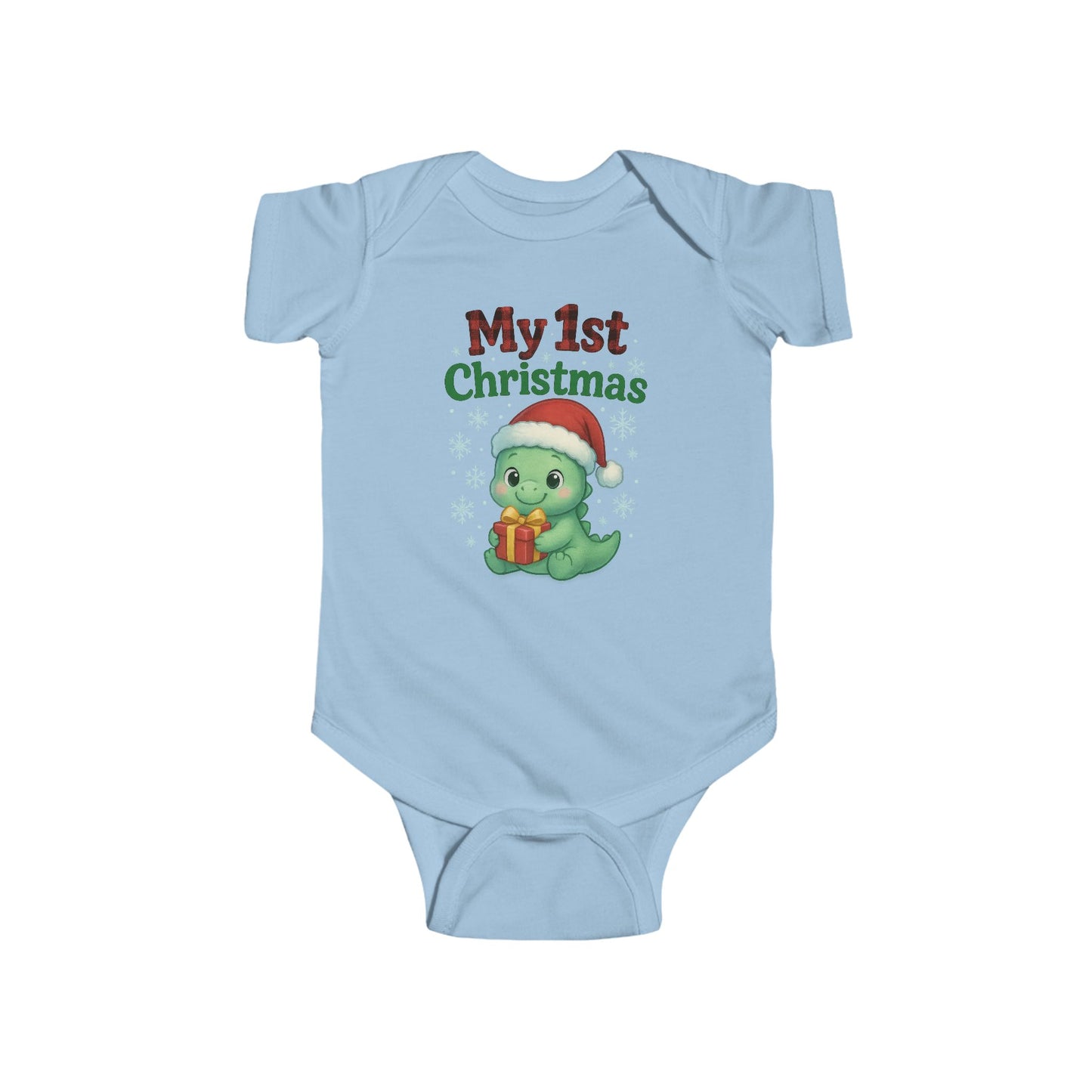🎄🦕 My 1st Christmas Dinosaur Baby Onesie – Adorable Holiday Keepsake! 🍼✨