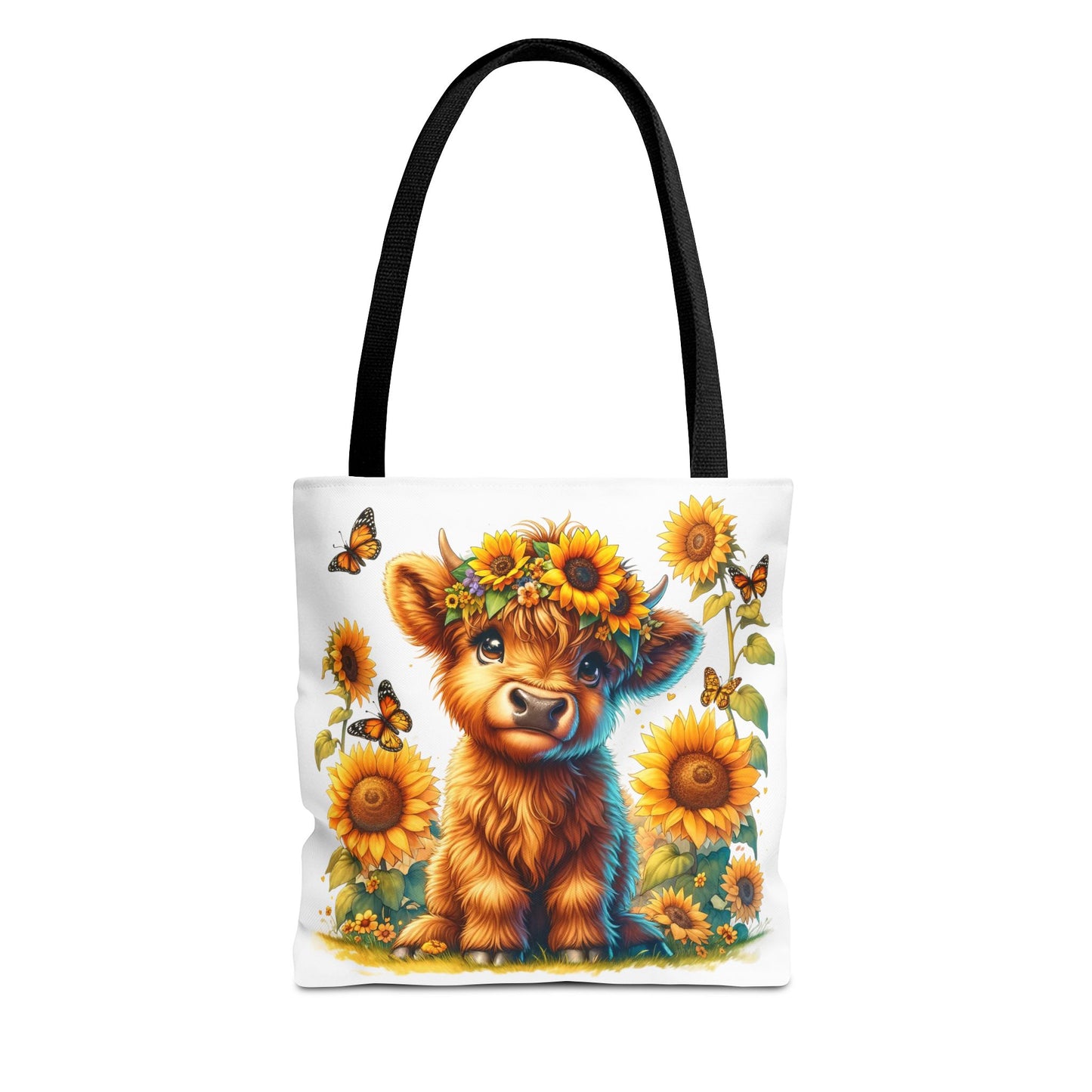 Bolsa de mano de vaca de las Tierras Altas: estética rústica de granja, bolsa de compras reutilizable con un toque rústico y chic, regalo inspirado en la naturaleza para amantes de los animales.