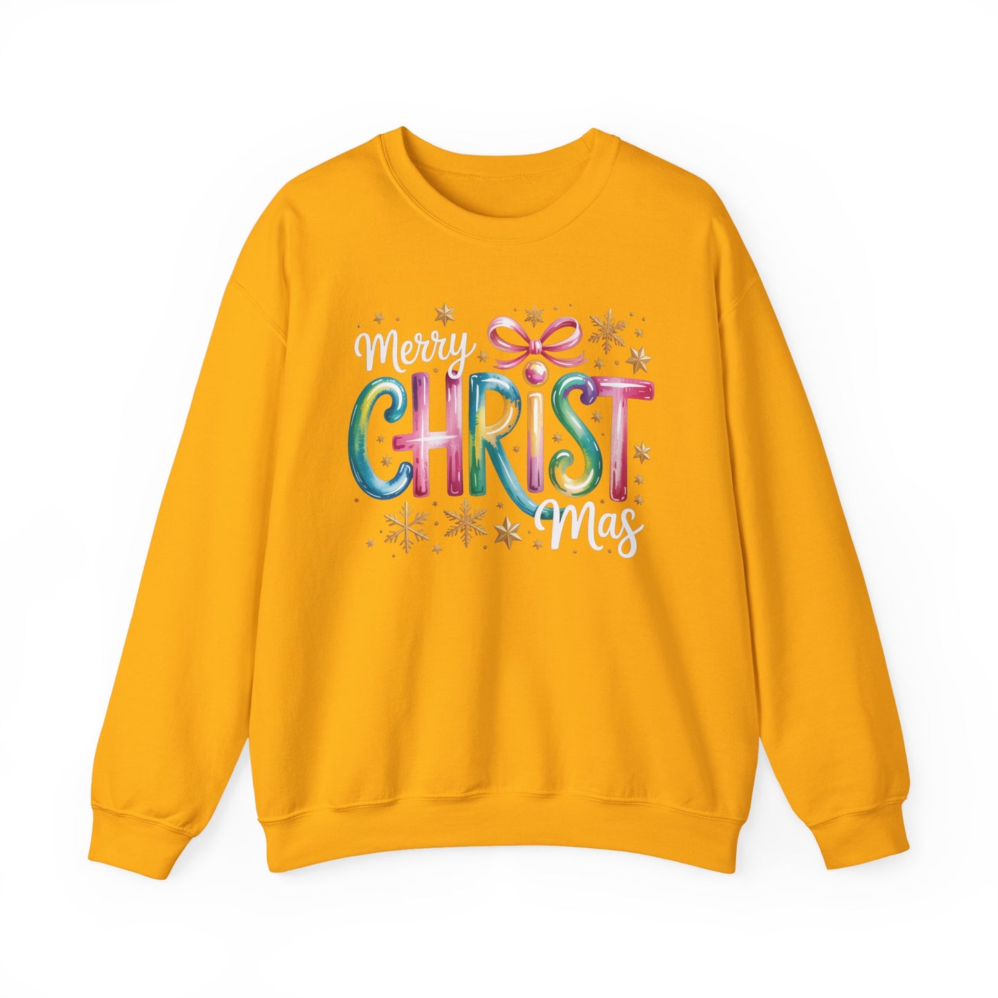 🎄🌈 Merry Christmas Rainbow Sweatshirt – Colorful Holiday Cheer ✨