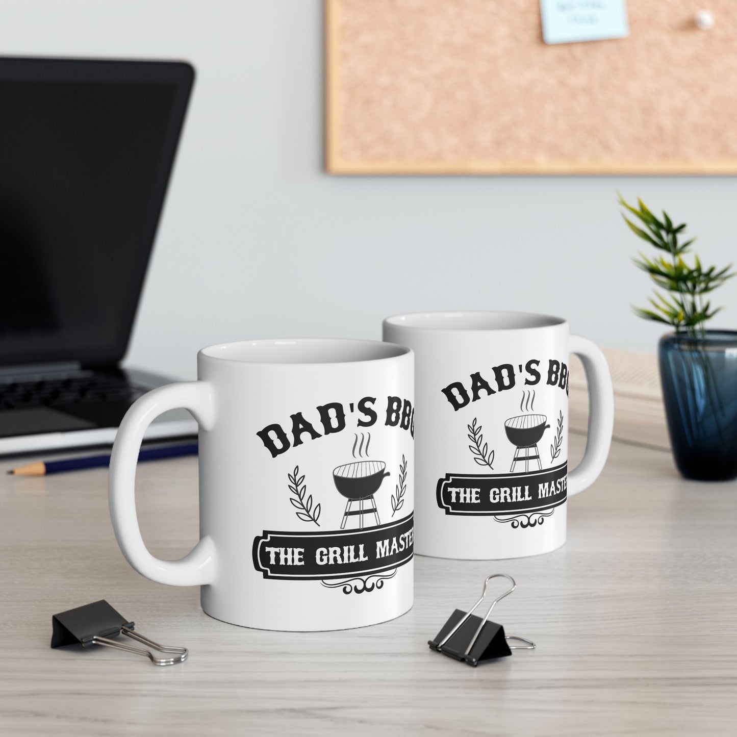 🔥☕ DAD'S BBQ – The Grill Master Coffee Mug (11oz & 15oz) ☕🔥