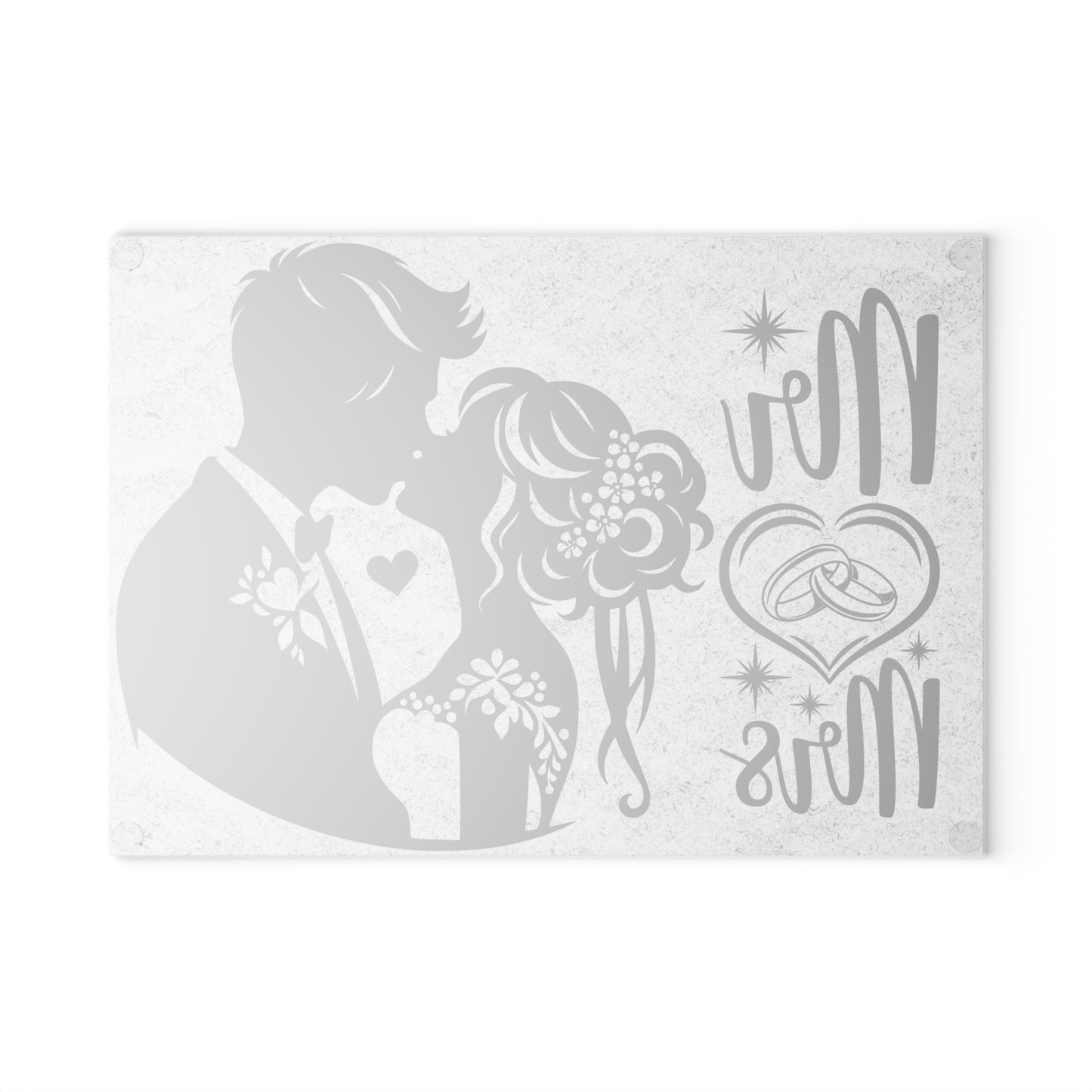 Tabla de cortar para boda de Sr. y Sra.: un elegante romance playero para tu cocina