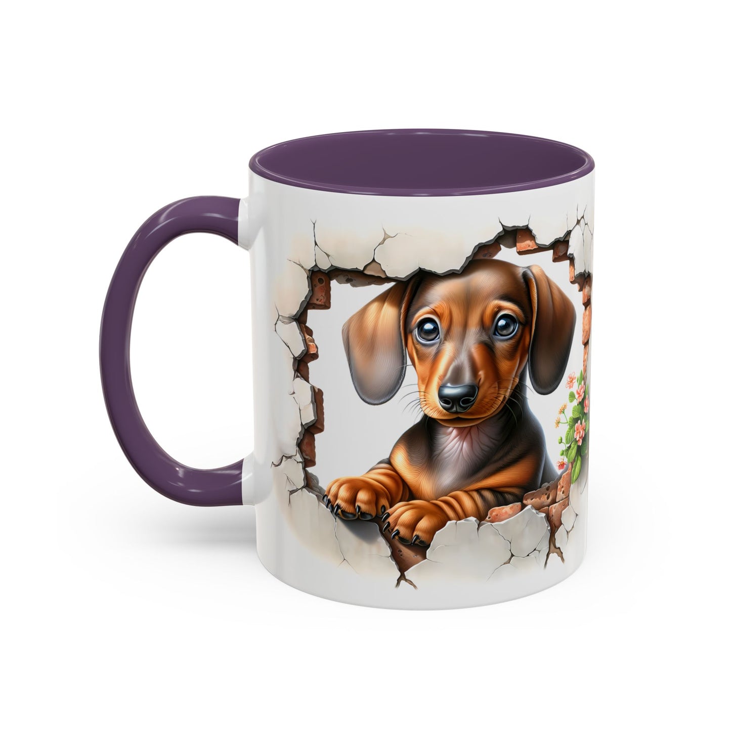 🐾🌭 Dachshund Puppy Accent Mug – Adorable Doxie Coffee Cup ☕❤️