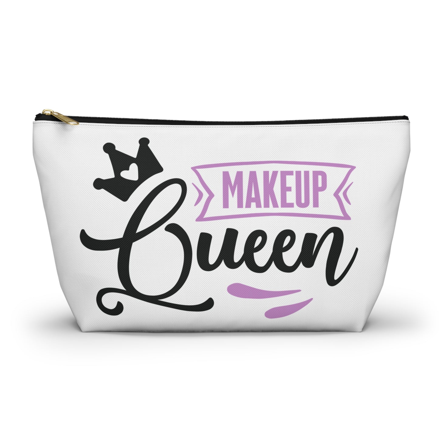 Accessory Pouch – "Makeup Queen" Purple Makeup Bag