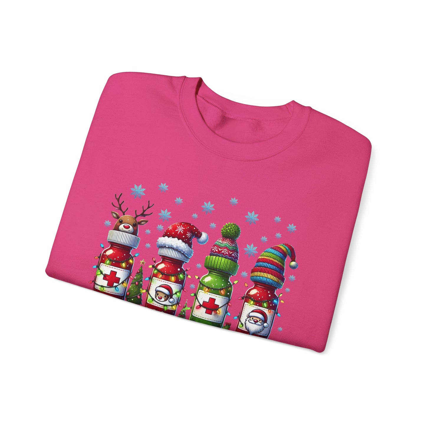 🎄🩺 Nurse Crew Holiday Sweatshirt – Festive Crewneck for Healthcare Heroes