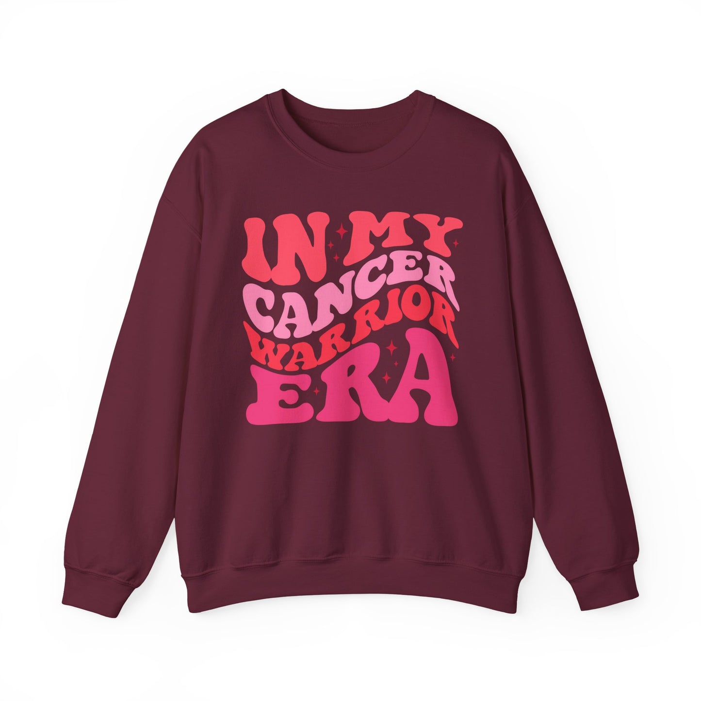 🌟🎀 In My Cancer Warrior Era Sweatshirt – Retro Breast Cancer Awareness Crewneck
