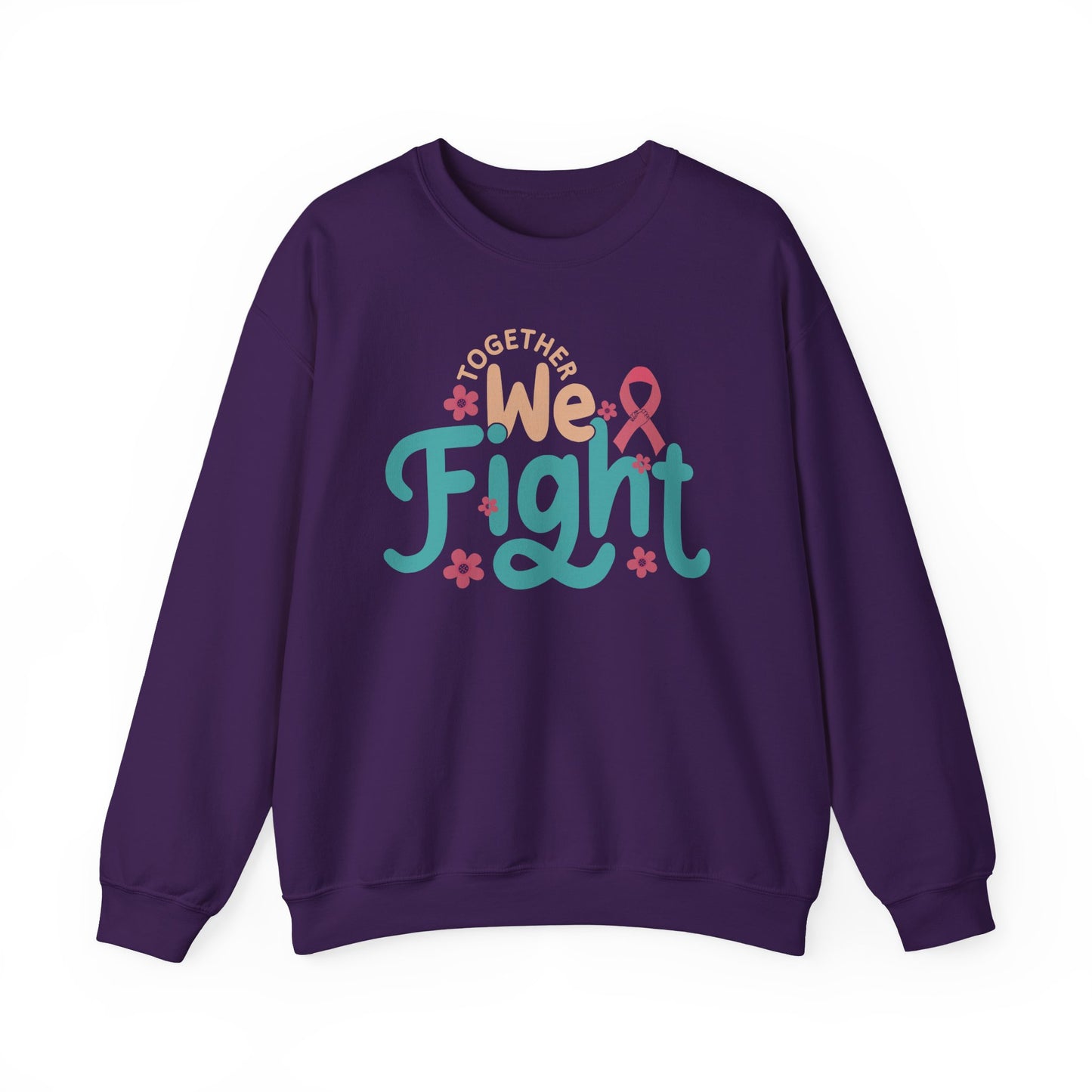 🎀🌸 Together We Fight Sweatshirt – Breast Cancer Awareness & Support Crewneck