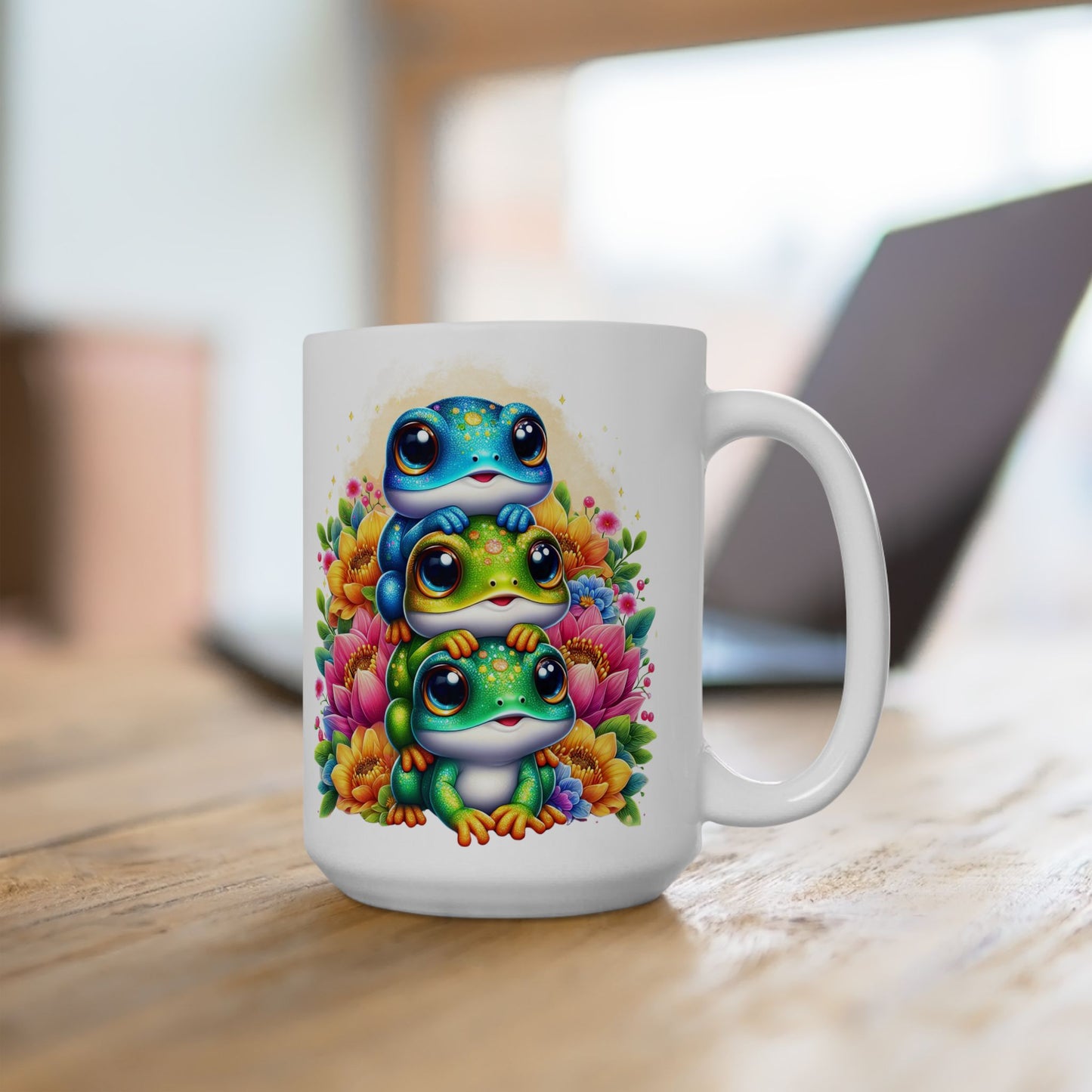 Taza de rana, taza de rana adorable, regalo para amantes de las ranas, taza con diseño de rana, taza con animales, regalo con temática de ranas, ideas para regalos de ranas, decoración de ranas, taza con anfibios