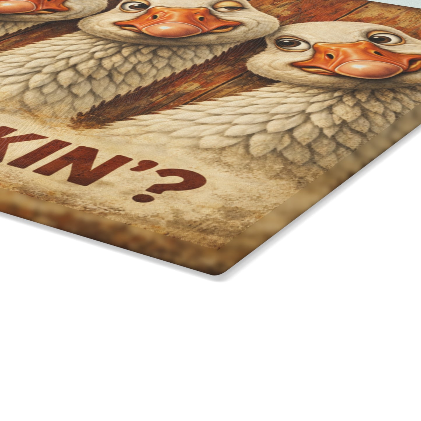 Whatcha Makin’? Glass Cutting Board – Funny Goose Farmhouse Kitchen Decor