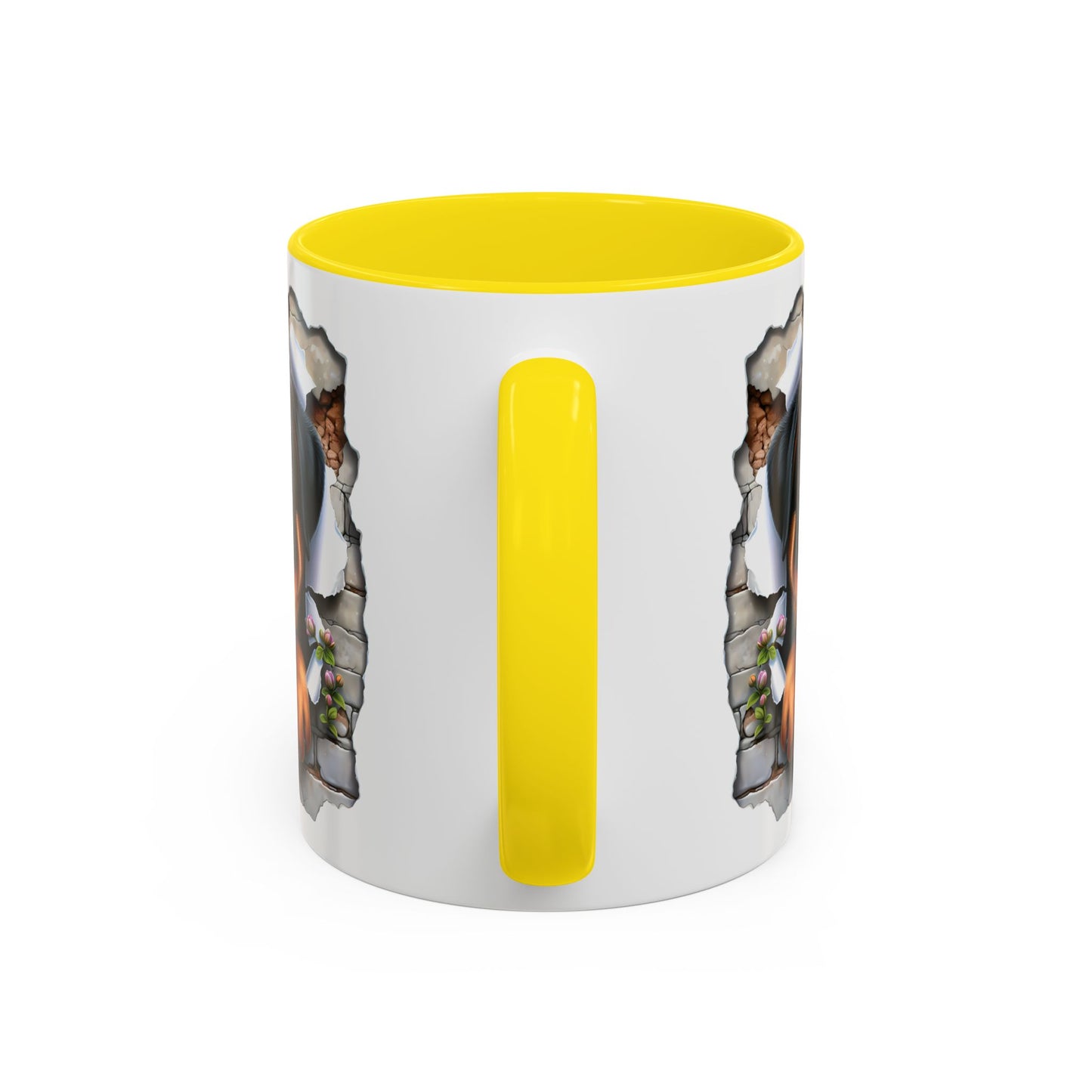 🐾☕ Rottweiler Puppy Accent Mug – Sweet Breakthrough Pup Design ✨