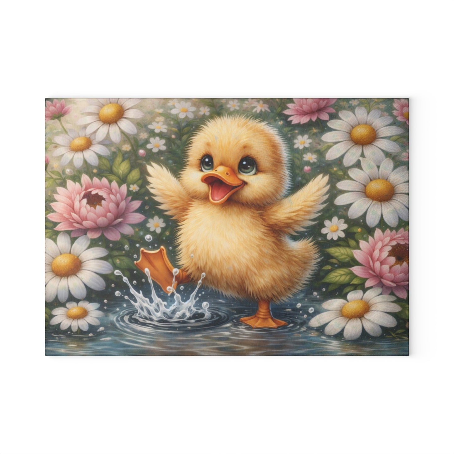 Cheerful Duckling Cutting Board – Playful Springtime Charm for Your Kitchen