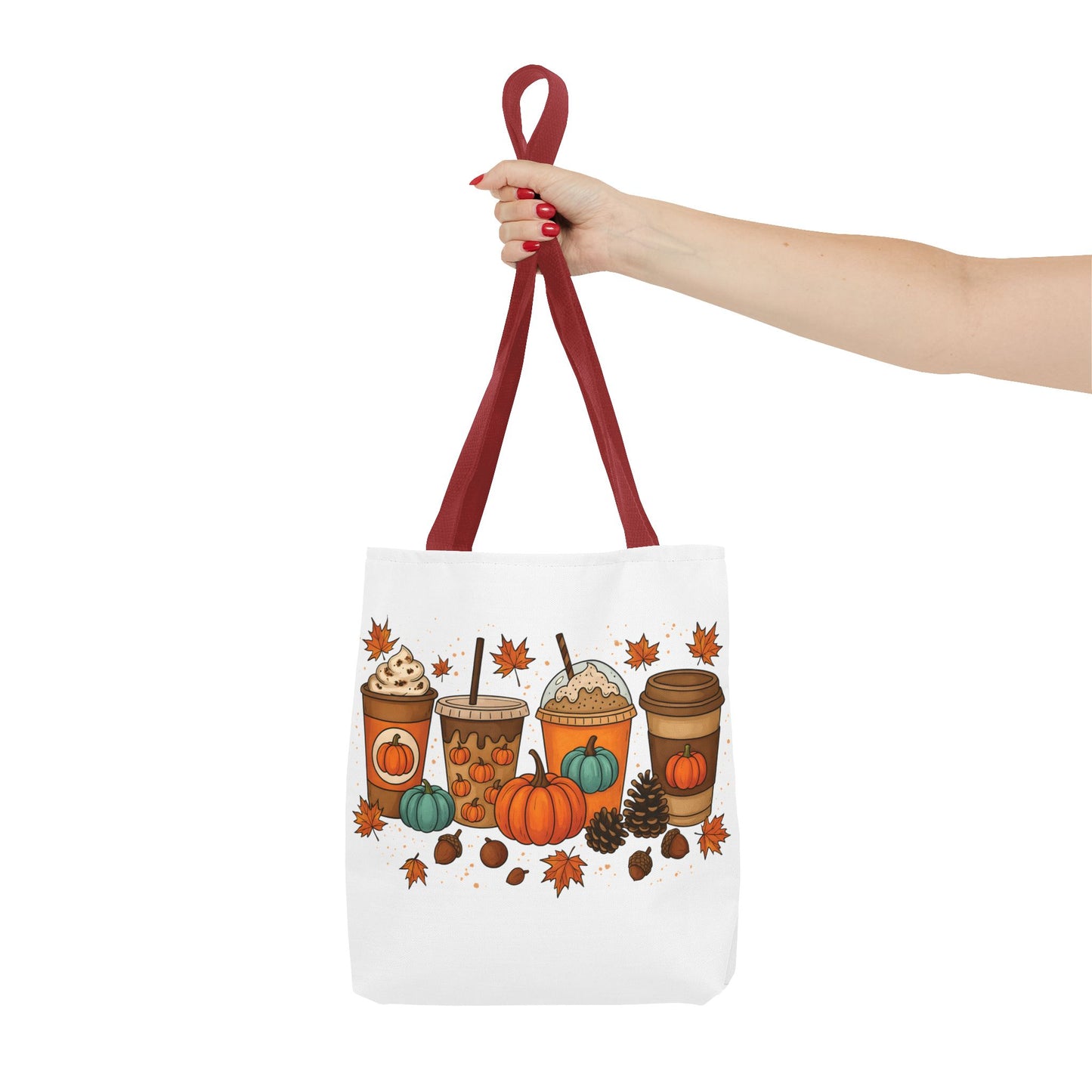 🎃 Pumpkin Spice Vibes Tote Bag – Sippin’ Cozy Fall in Style ☕🍂