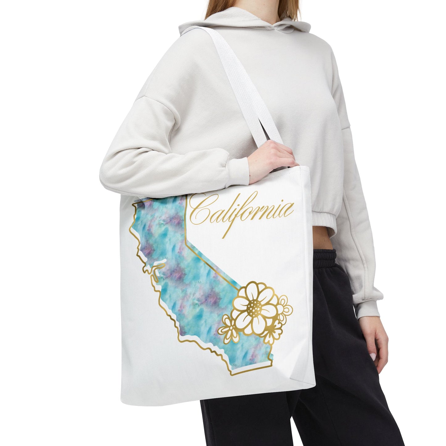 🌸 California State Floral Tote Bag – Elegant, Artistic & Practical 👜