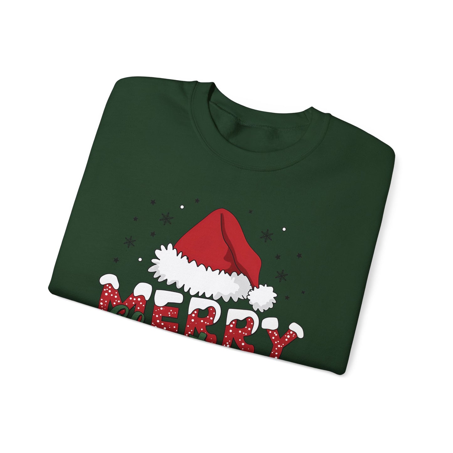 🎅✨ Merry Christmas Santa Hat Sweatshirt – Classic Festive Holiday Style