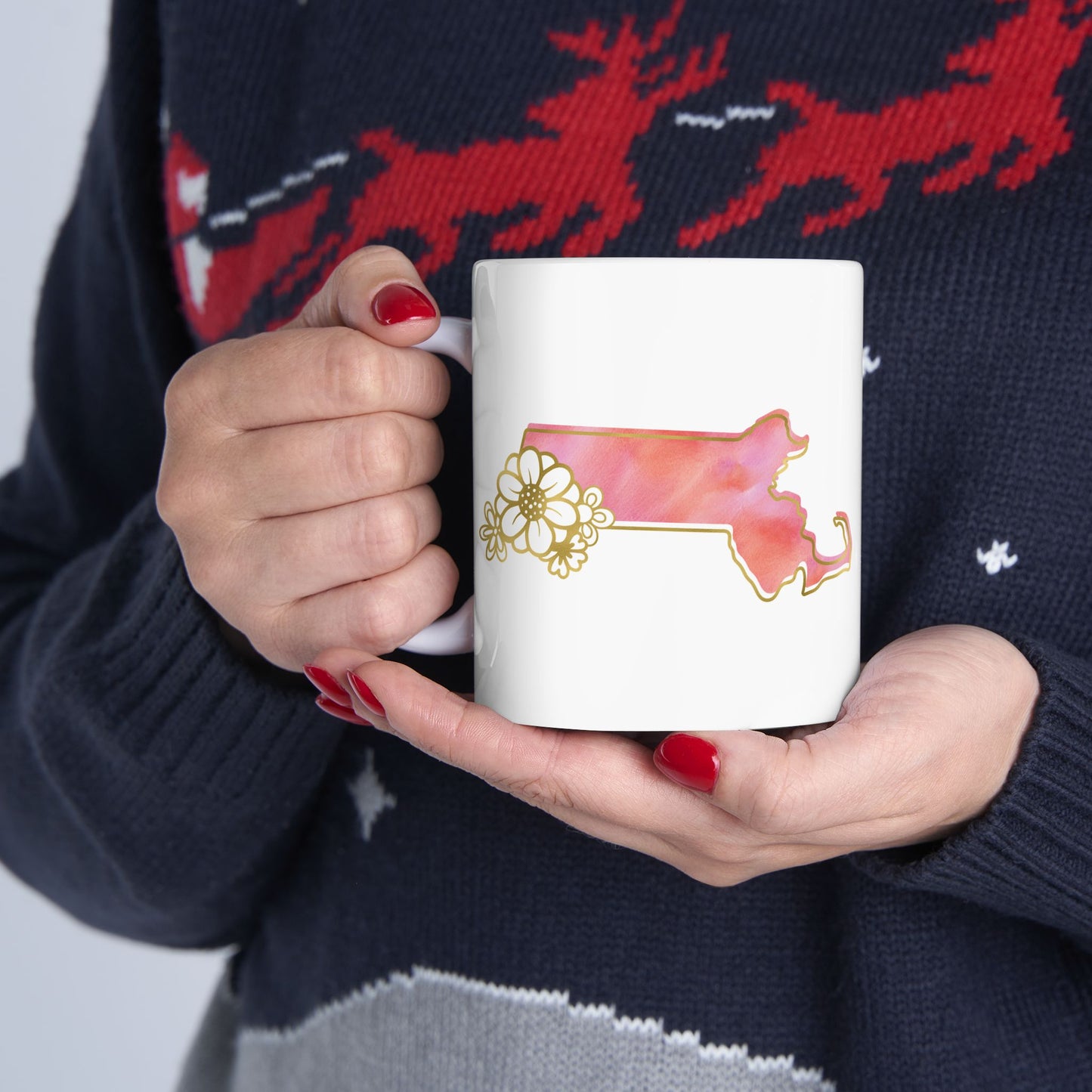 ☕ Home is Where the ❤️ Is – Massachusetts Mug – New England Charm in Every Sip 🍁