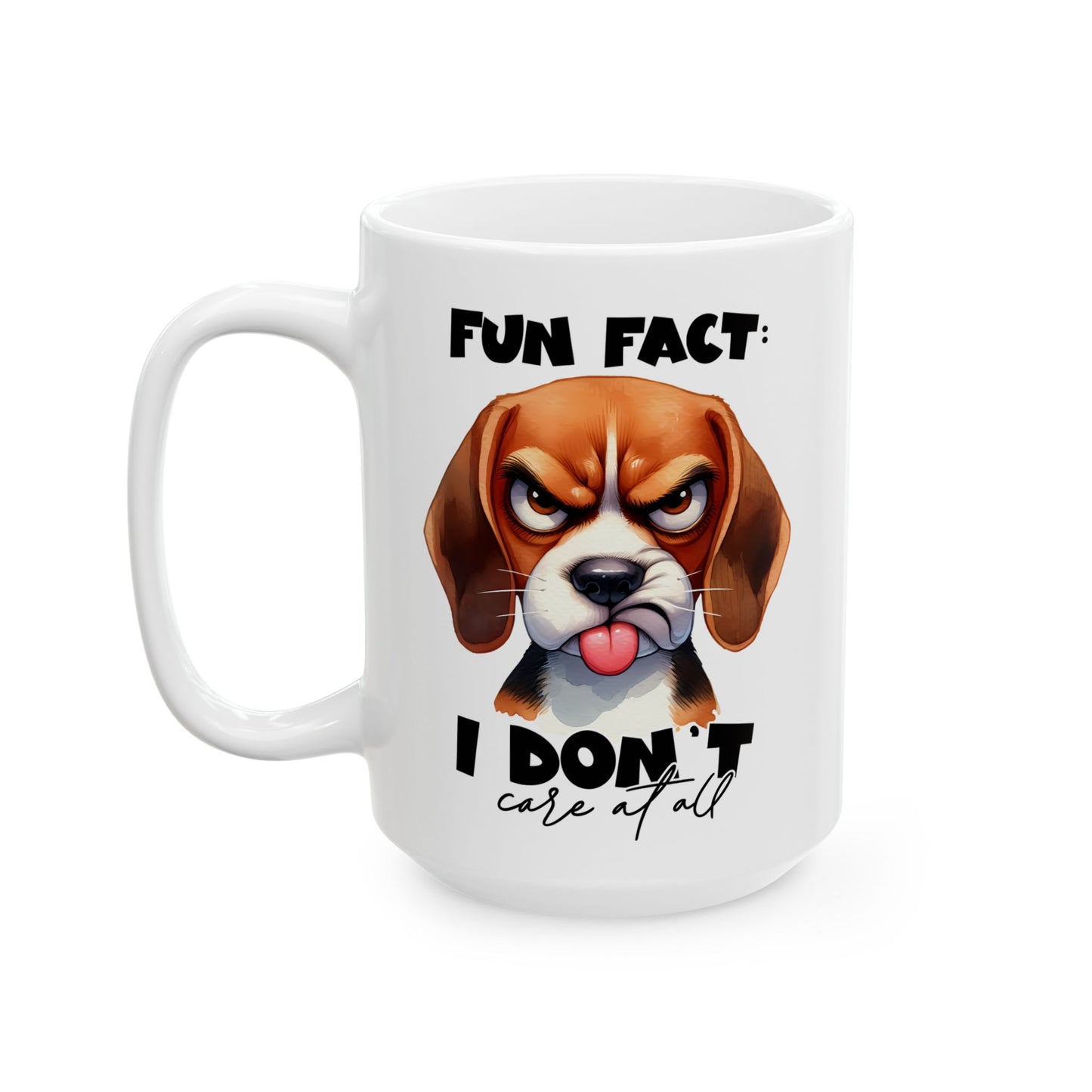 Dato curioso: No me importa nada – Taza atrevida para amantes sarcásticos de los animales
