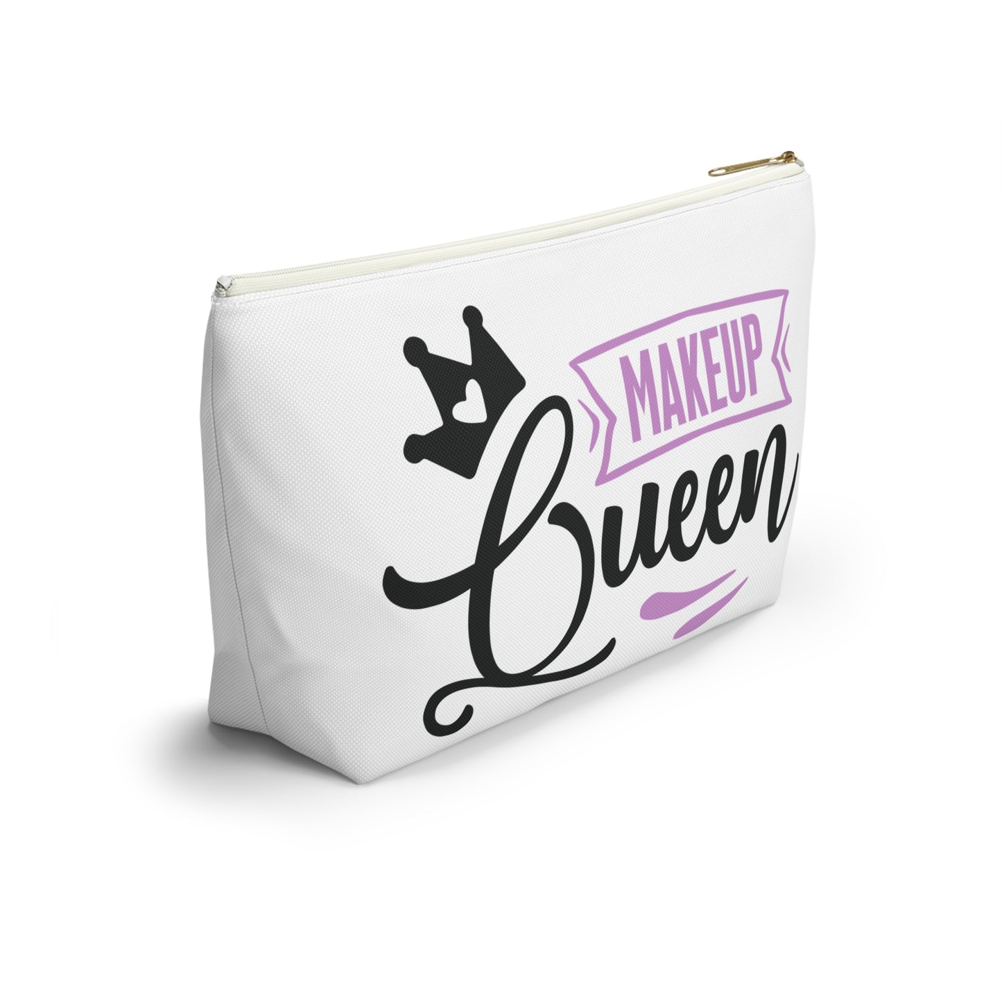 Accessory Pouch – "Makeup Queen" Purple Makeup Bag