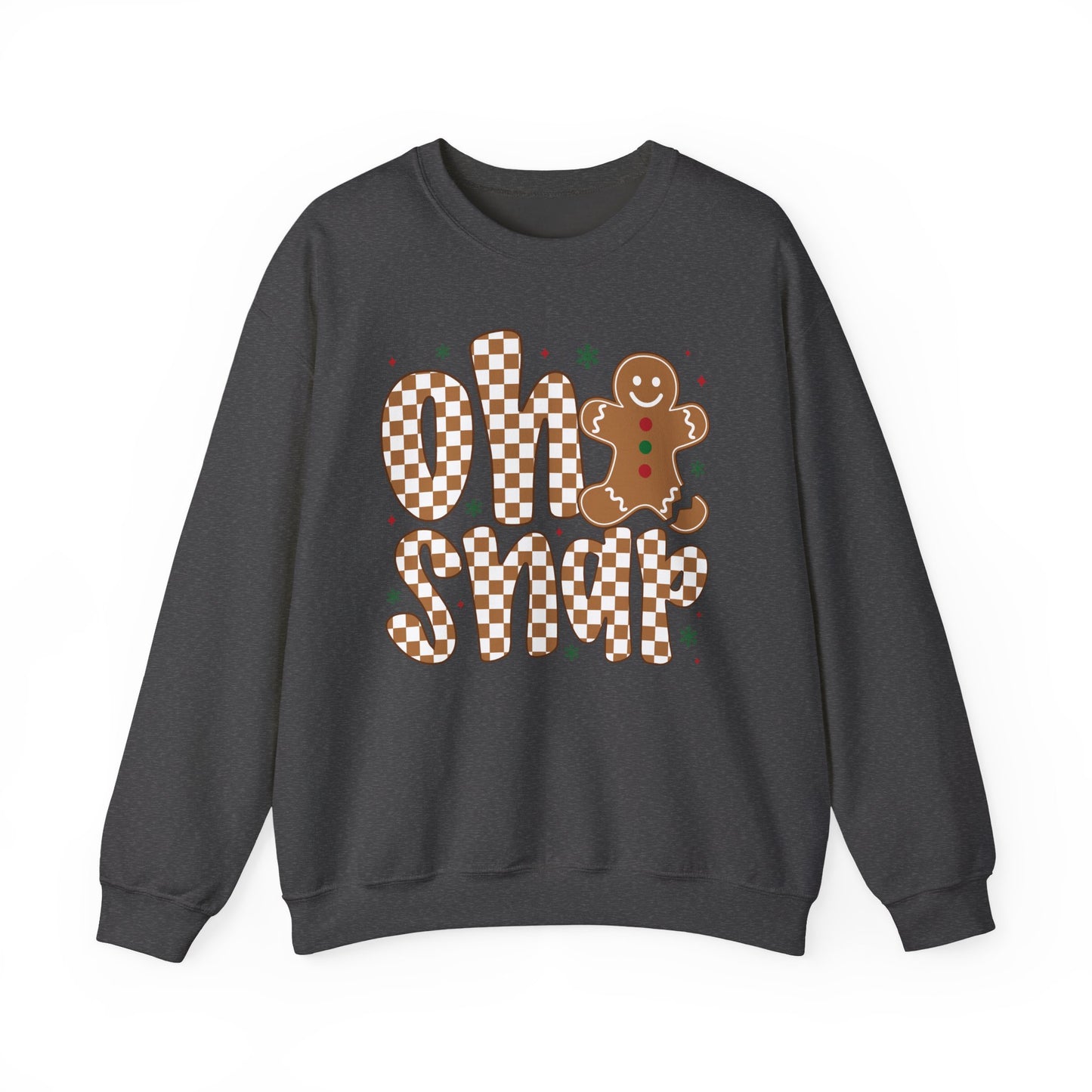 🍪✨ Oh Snap Gingerbread Crewneck – Cozy Pun for Cookie Lovers 🎄😄