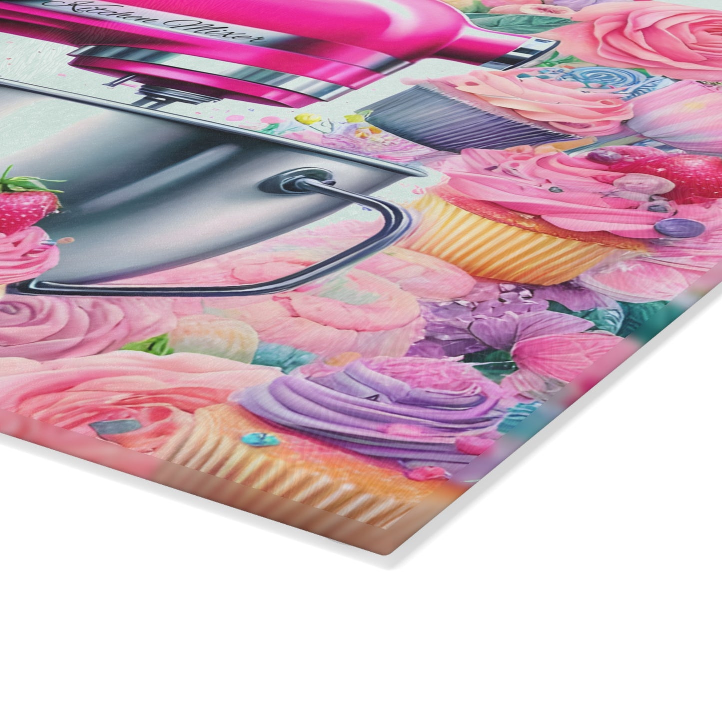 💖 Pink Kitchen Mixer Cutting Board – Sweet Baking Bliss for Your Kitchen 🍰