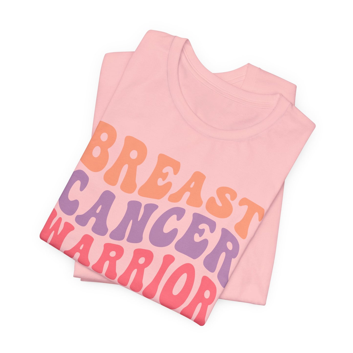 🎗️💪 Breast Cancer Warrior T-Shirt – Bold Retro Awareness Tee for Strength & Support 🌸