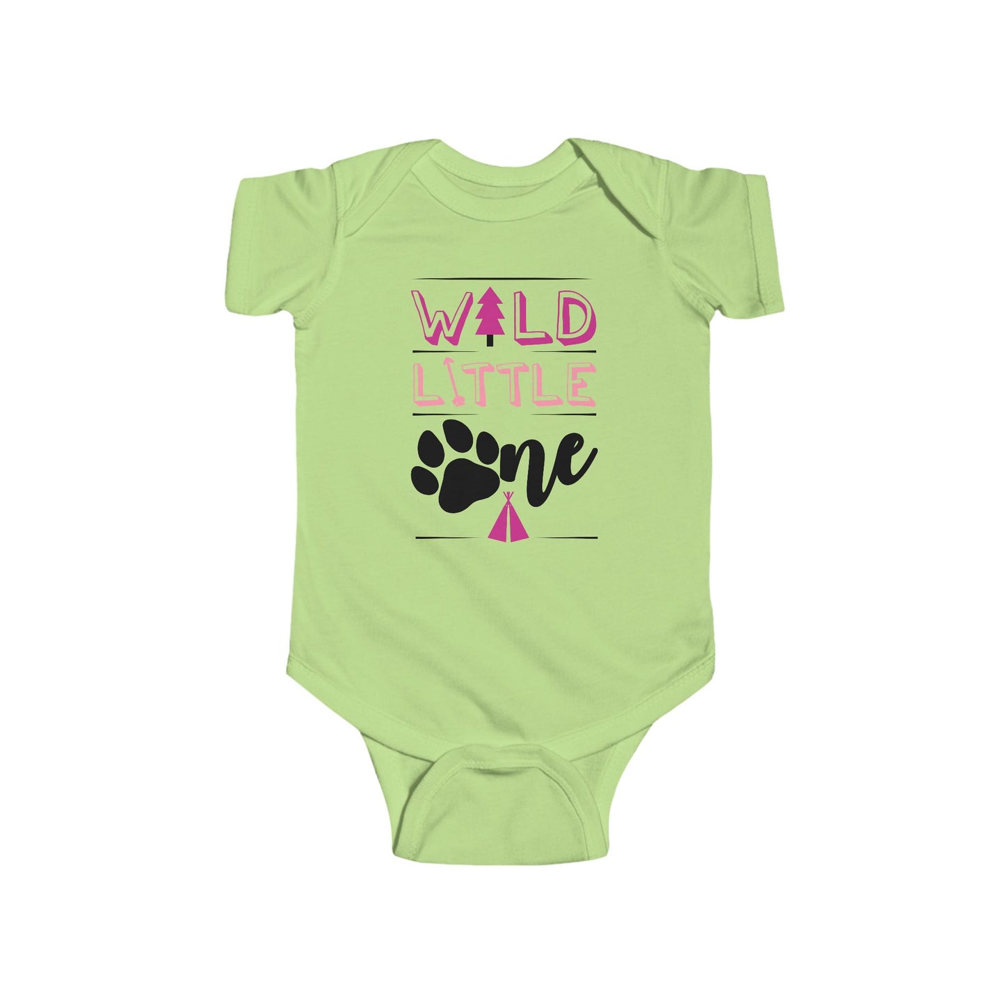Wild Little Baby Onesie (Pink Edition) – Adorable Adventure-Ready Outfit 🌸🌲