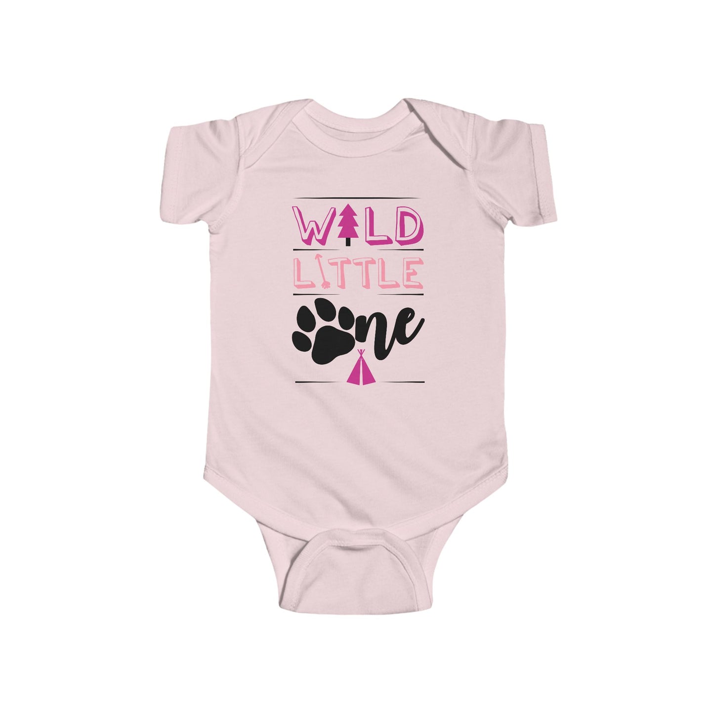 Wild Little Baby Onesie (Pink Edition) – Adorable Adventure-Ready Outfit 🌸🌲