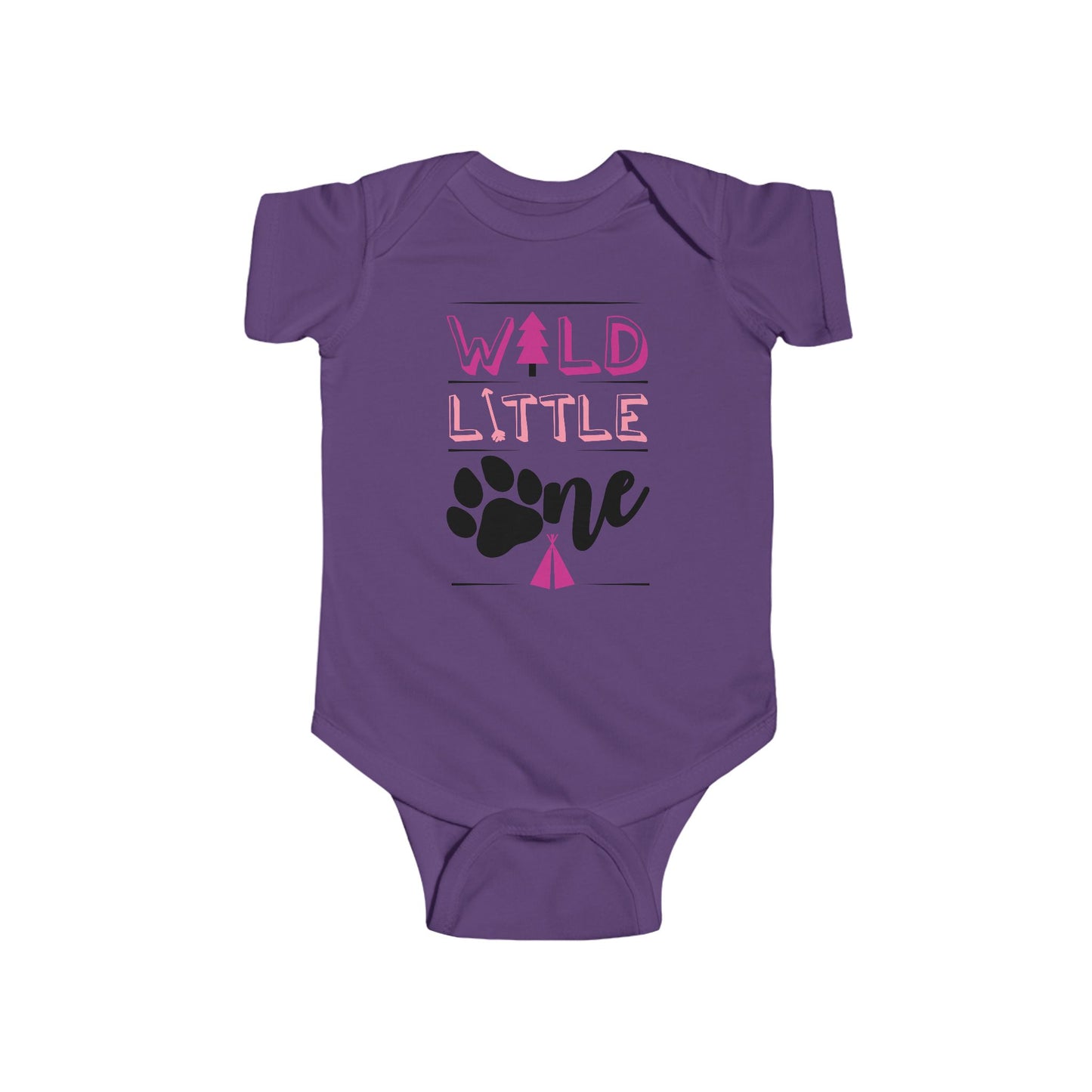 Wild Little Baby Onesie (Pink Edition) – Adorable Adventure-Ready Outfit 🌸🌲