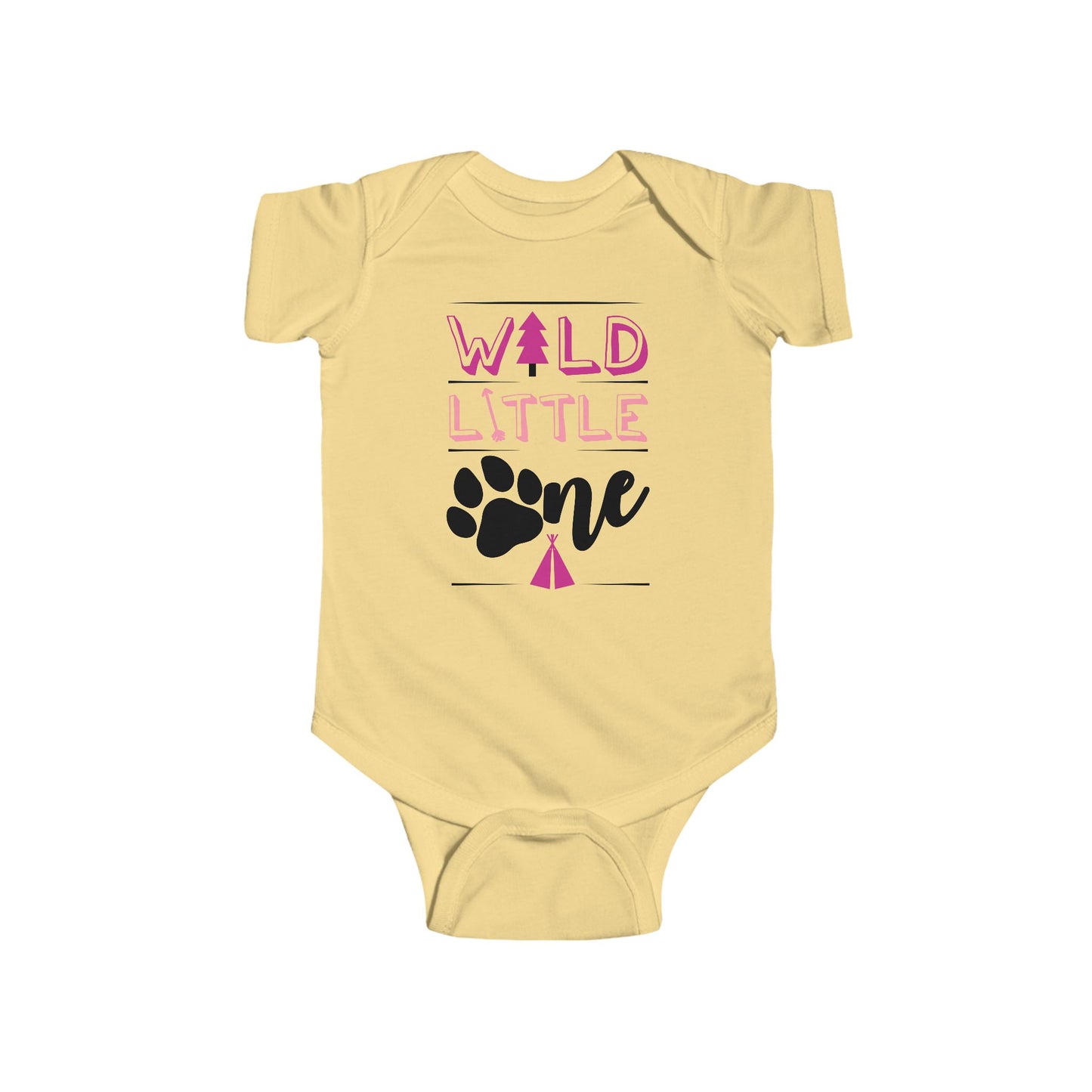 Wild Little Baby Onesie (Pink Edition) – Adorable Adventure-Ready Outfit 🌸🌲